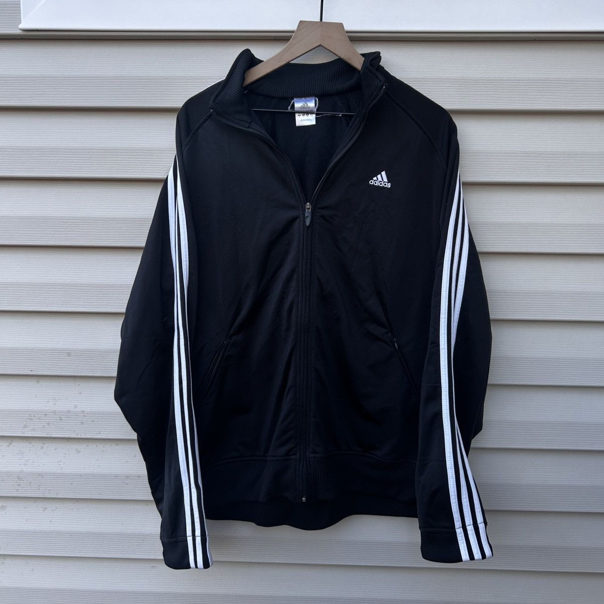 Adidas × Vintage 2005 adidas black light zip up sweatshirt Size US L / EU 52-54 / 3 - 7 Thumbnail