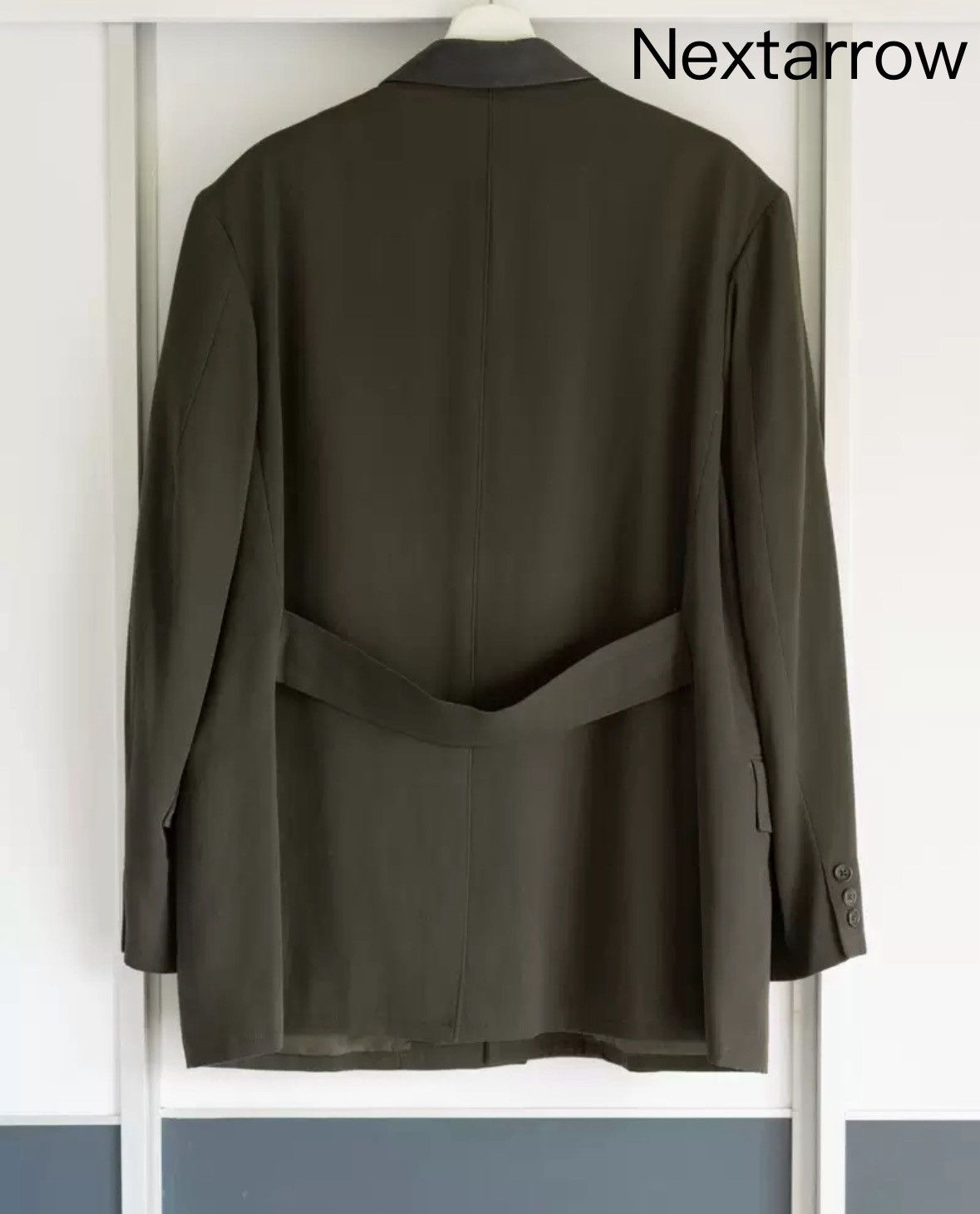Yohji Yamamoto Yohji Yamamoto 91aw 6.1 Sheepskin collar dark green suit Size US M / EU 48-50 / 2 - 2 Thumbnail