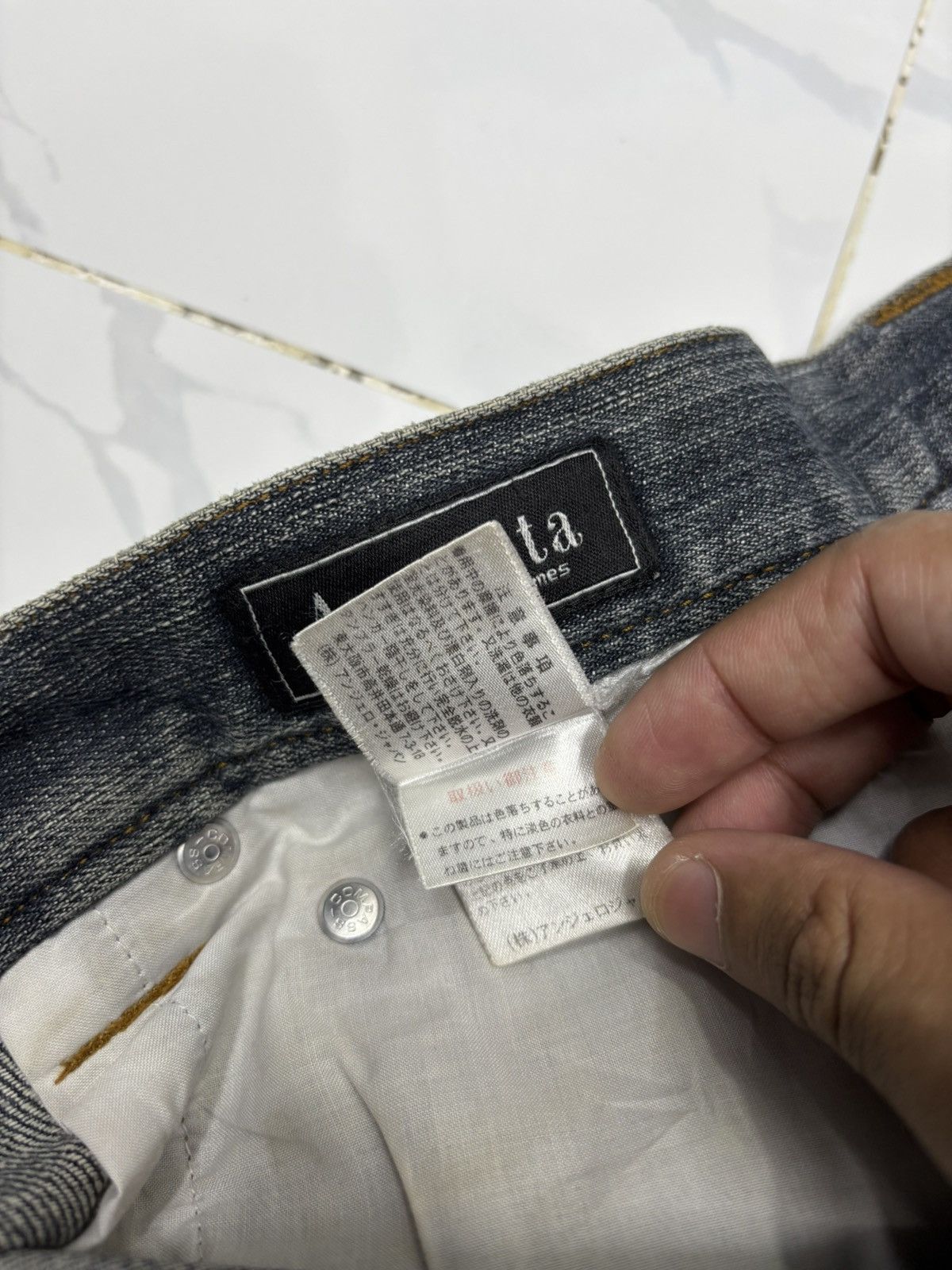 Nonnative 🔥A.NONITA VETEMENT POUR HOMMES DISTRESS BAGGY JEANS Size US 34 / EU 50 - 10 Thumbnail