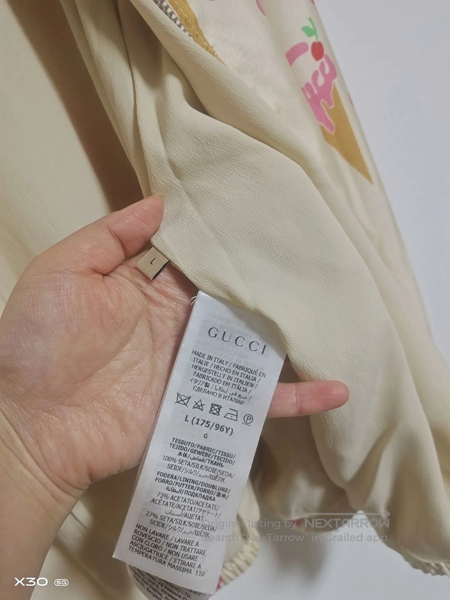 Gucci Gucci Silk Ice Cream Jacket. Size L / US 10 / IT 46 - 4 Thumbnail