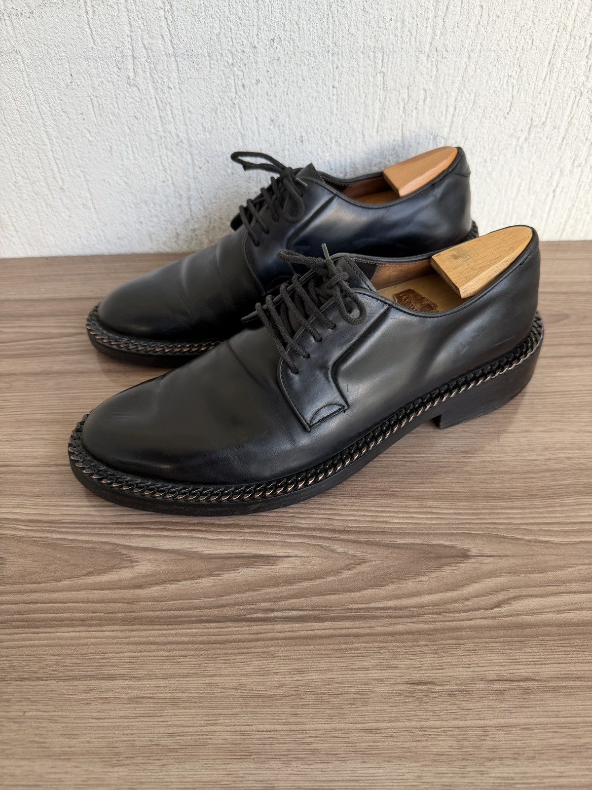 Raf Simons 🕷️ss12 chain derby Size US 9 / EU 42 - 4 Thumbnail
