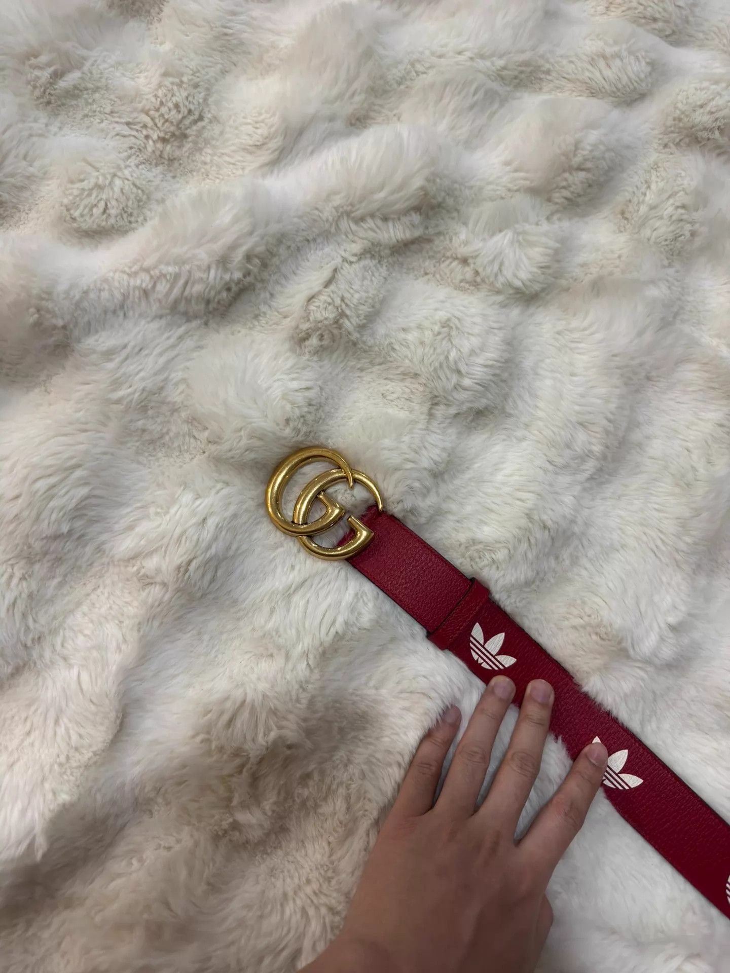 Gucci Gucci Double G Red Belt 100 New With Tags Size ONE SIZE - 4 Thumbnail