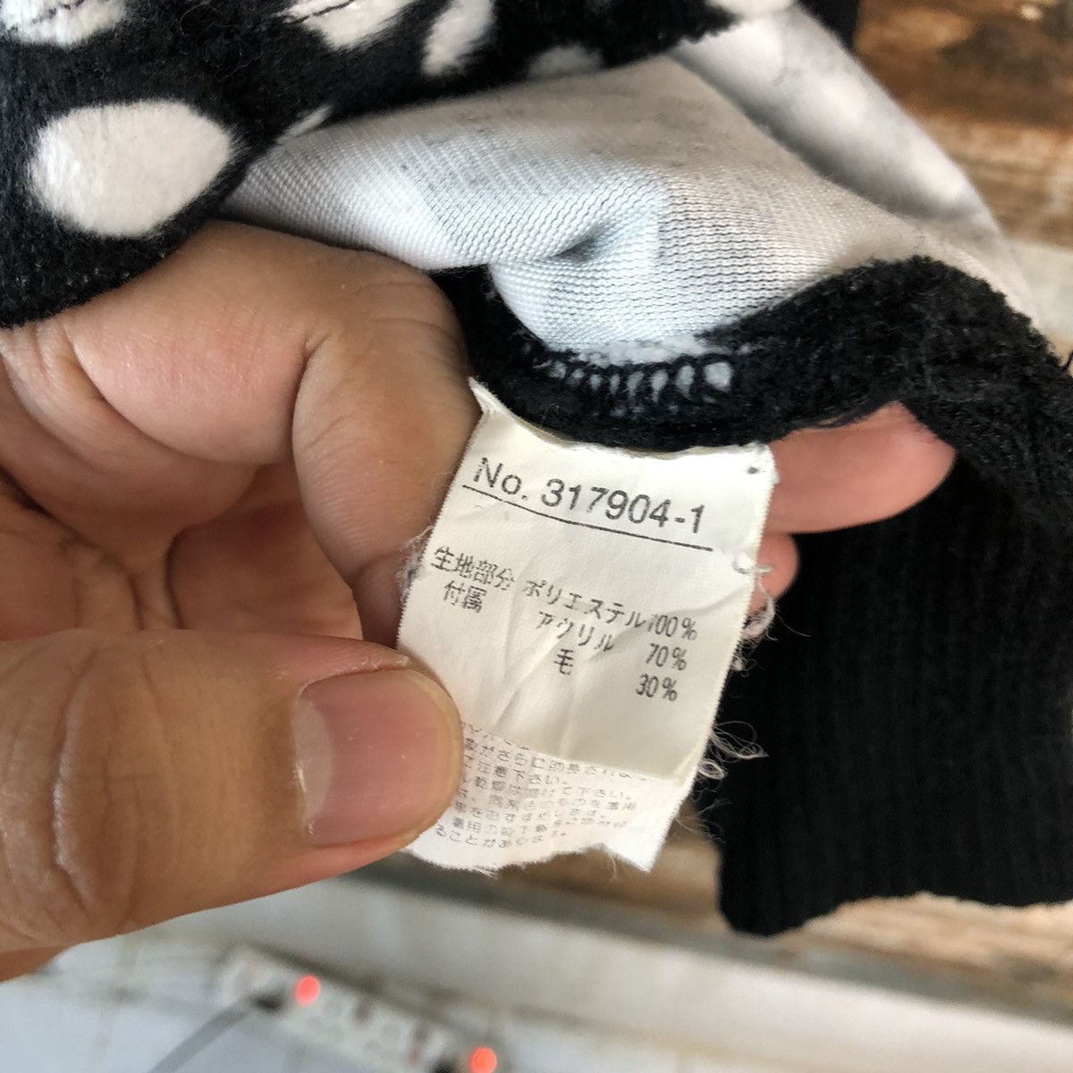Homespun Knitwear × Japanese Brand Blue Map White Black Knitwear #A959 Size S / US 4 / IT 40 - 10 Thumbnail