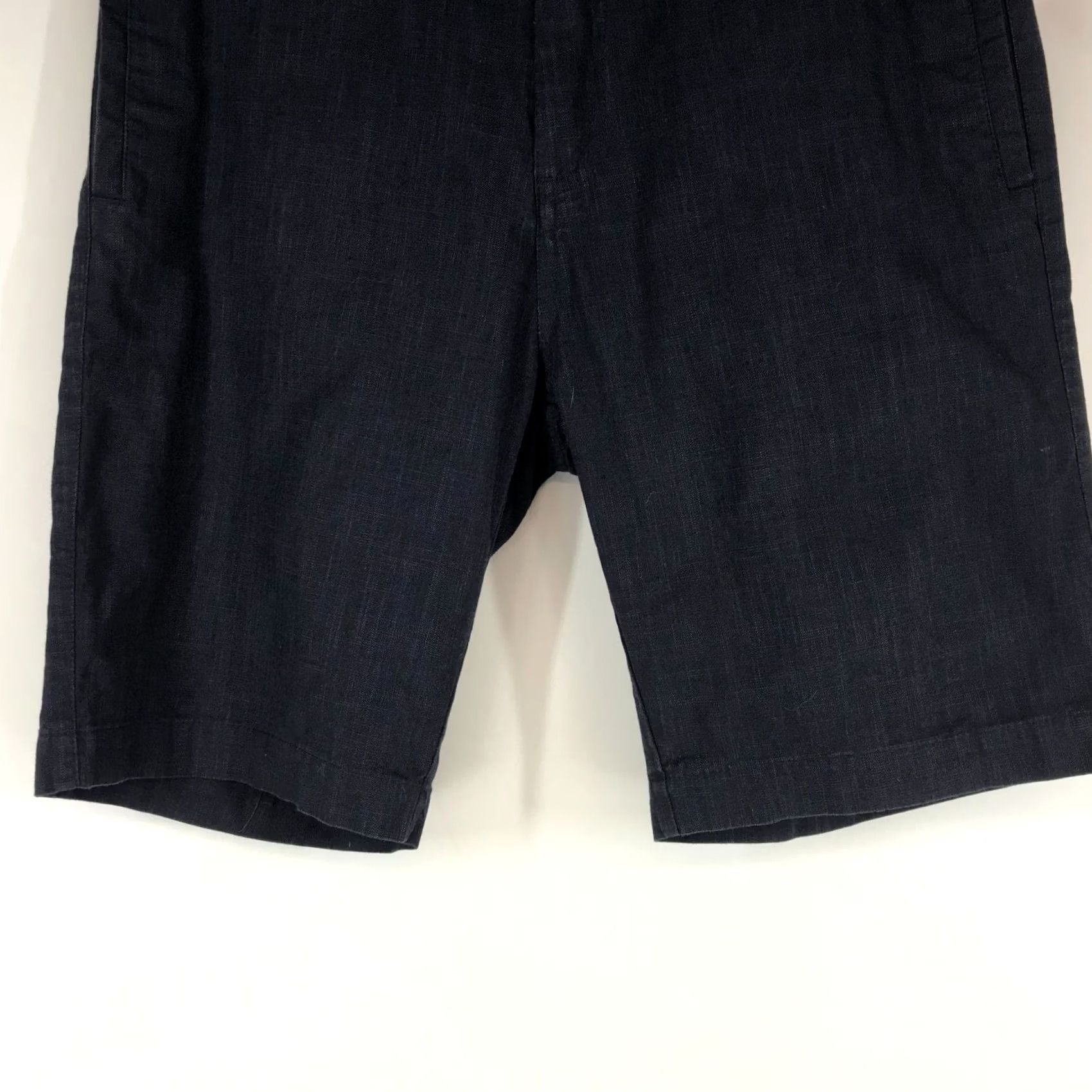 Vintage BRIDGE & BURN CASUAL COTTON BLEND NAVY SUMMER SHORTS 33 MEN'S Size US 33 - 3 Thumbnail