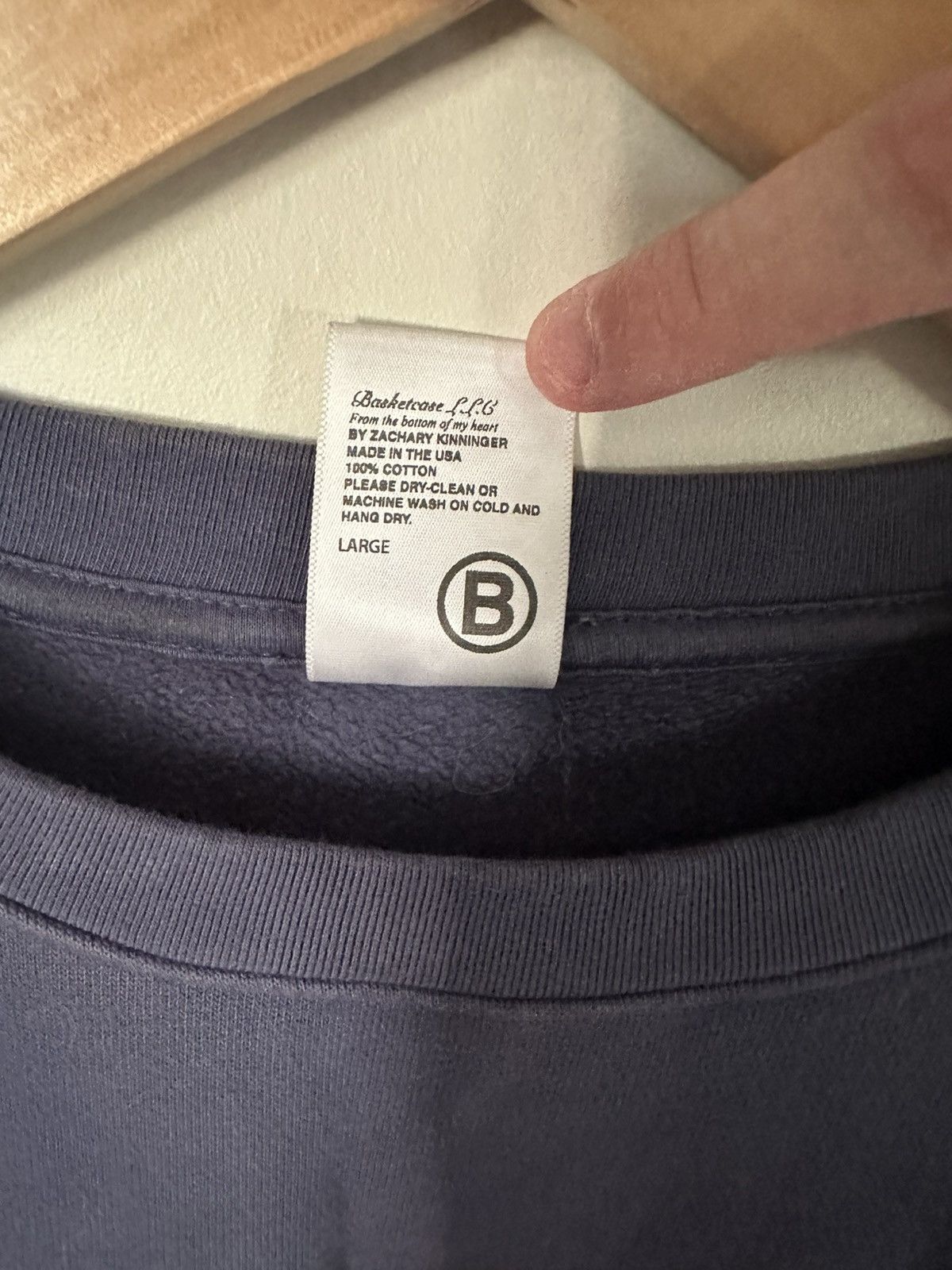 basketcase gallery Basketcase Gallery RAW Crewneck Size US L / EU 52-54 / 3 - 5 Thumbnail