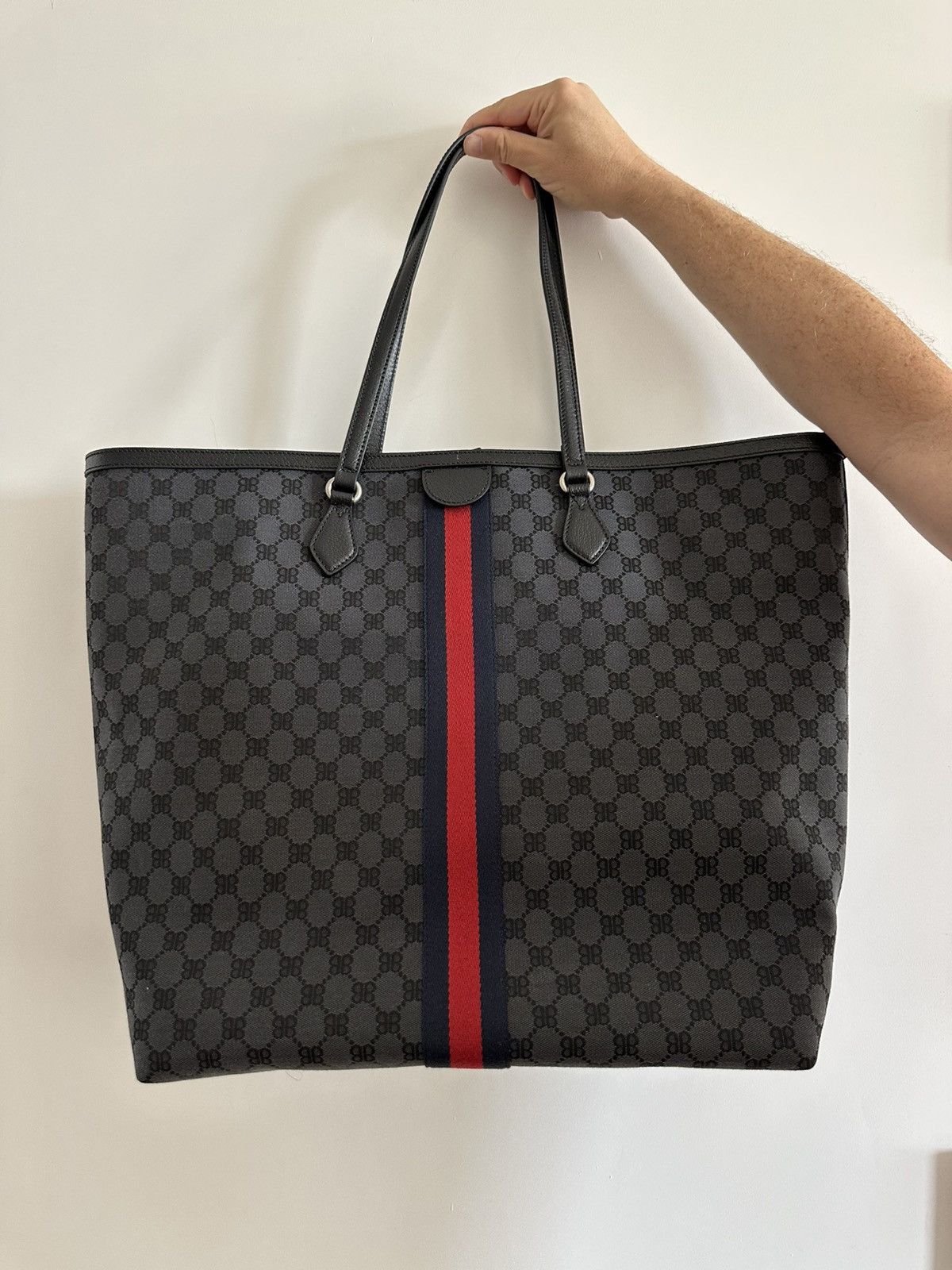 Balenciaga × Gucci Balenciaga x Gucci Hacker Project Tote Graffiti BB Bag Large Size ONE SIZE - 2 Thumbnail