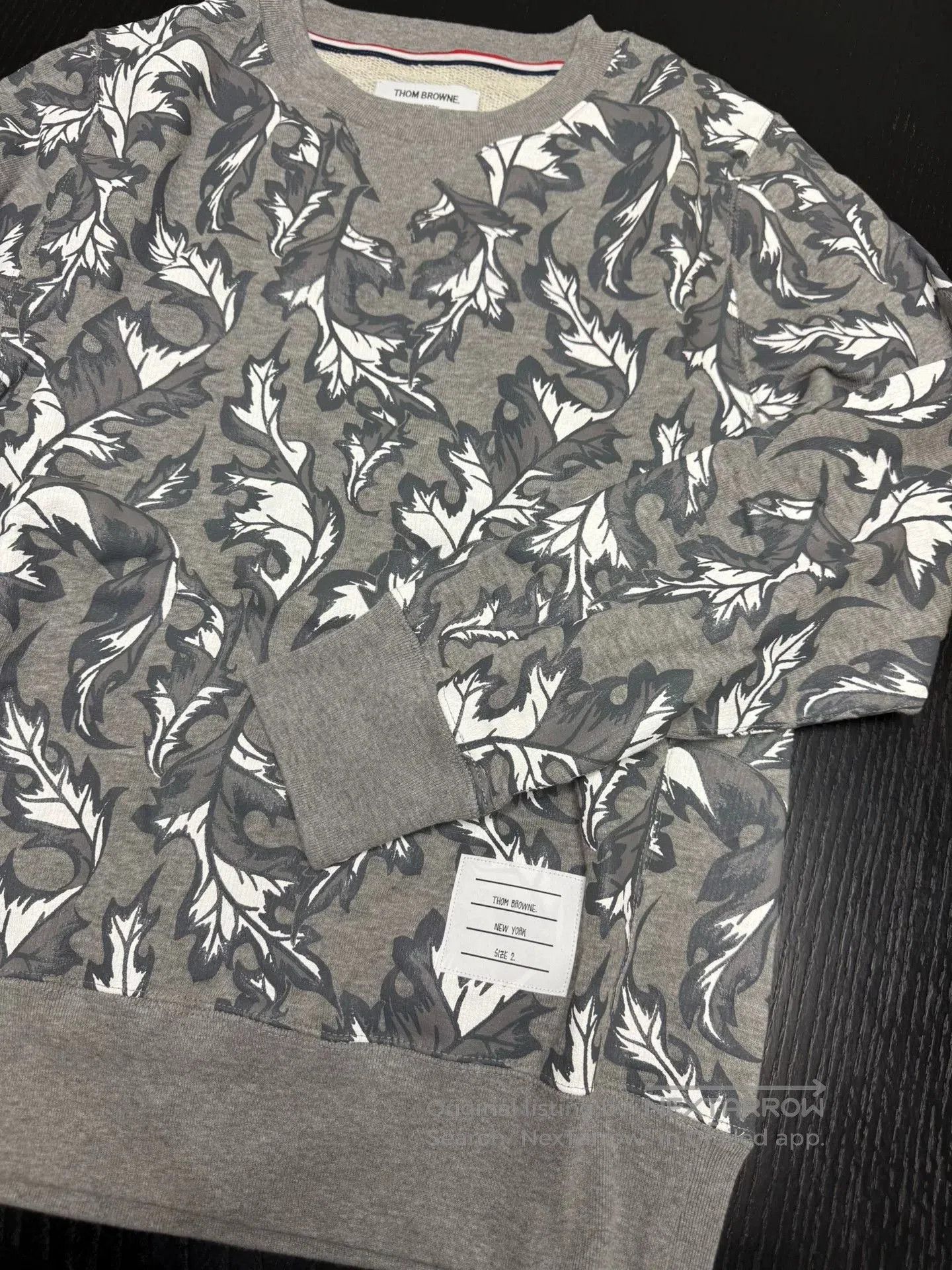 Thom Browne Thom Browne Maple Leaf Print Sweatshirt. Size US M / EU 48-50 / 2 - 4 Thumbnail