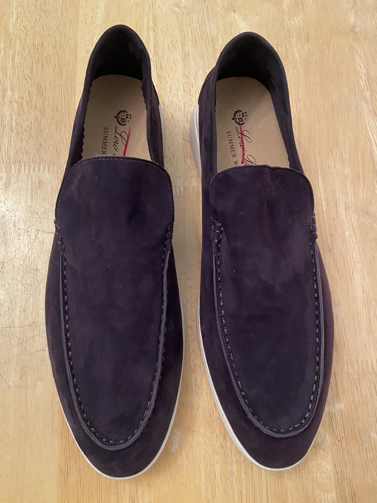 Loro Piana LORO PIANA Men’s Summer Walk Suede Loafers Dark Purple | Grailed