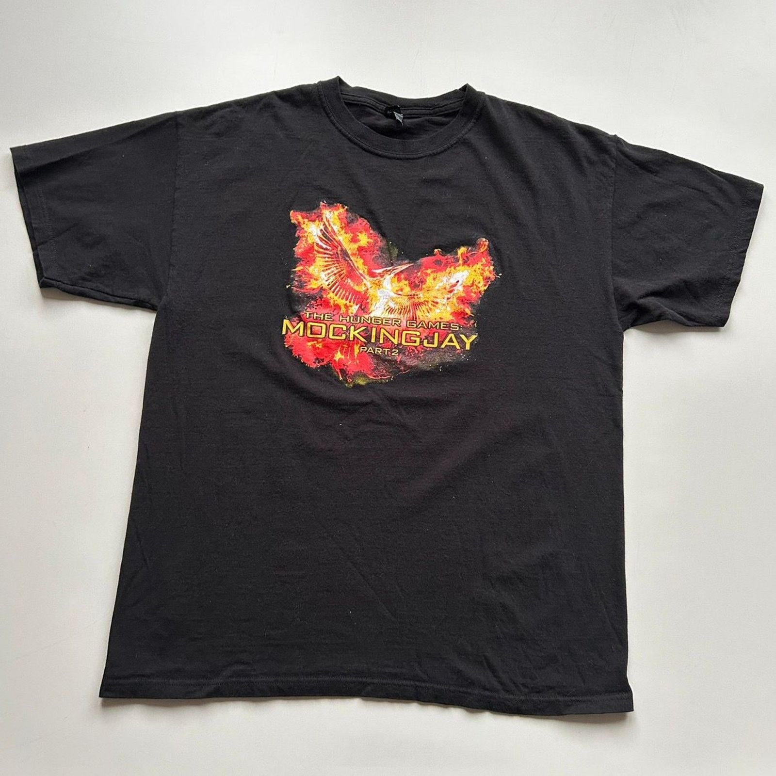 Vintage Y2K The Hunger Games Mocking Jay Part 2 Movie T Shirt Large Size US L / EU 52-54 / 3 - 1 Thumbnail
