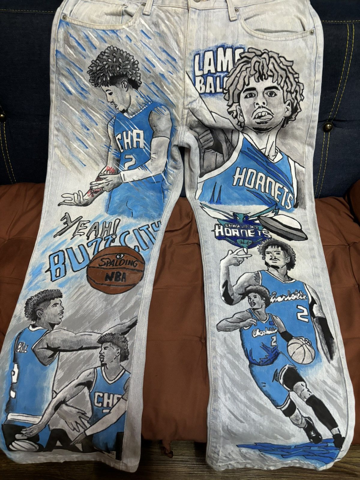 Designer × Vintage Lamelo ball pants Size US 33 - 5 Thumbnail