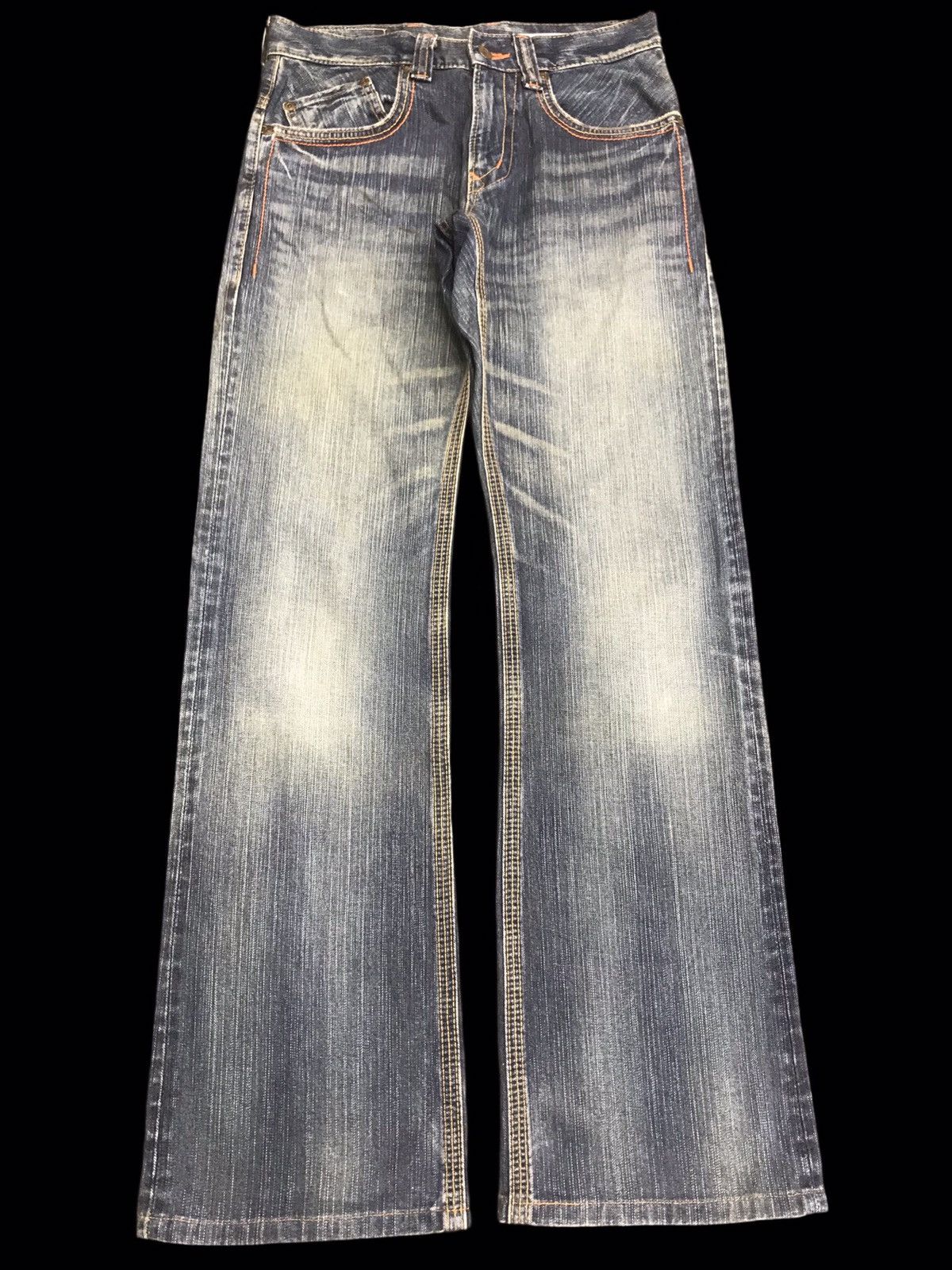 💥FLARE💥EDWIN XVS STURDY DESIGN STONE WASH DENIM F228