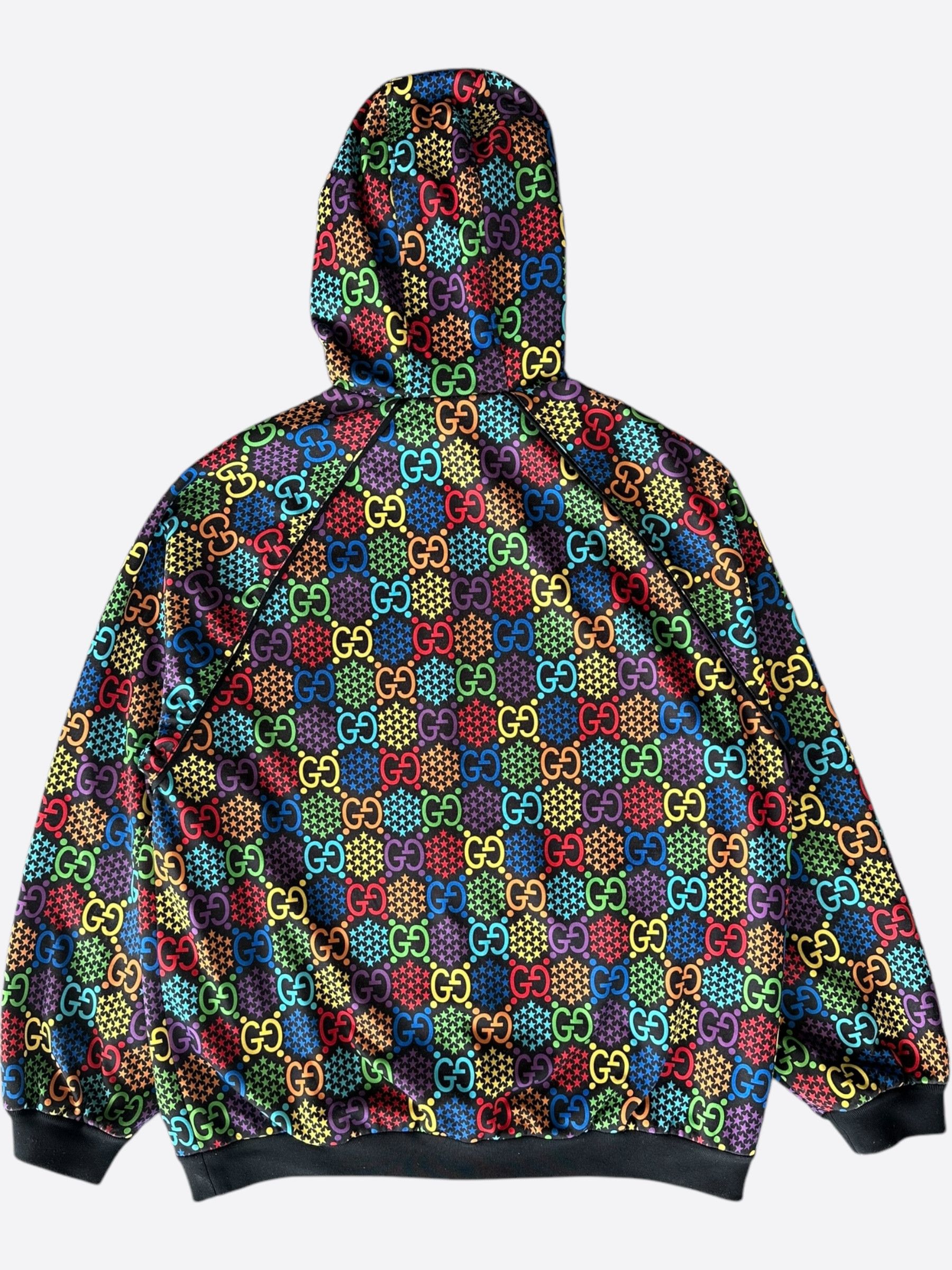 Gucci Gucci Black & Multicolor Psychedelic Monogram Windbreaker Size US S / EU 44-46 / 1 - 2 Thumbnail