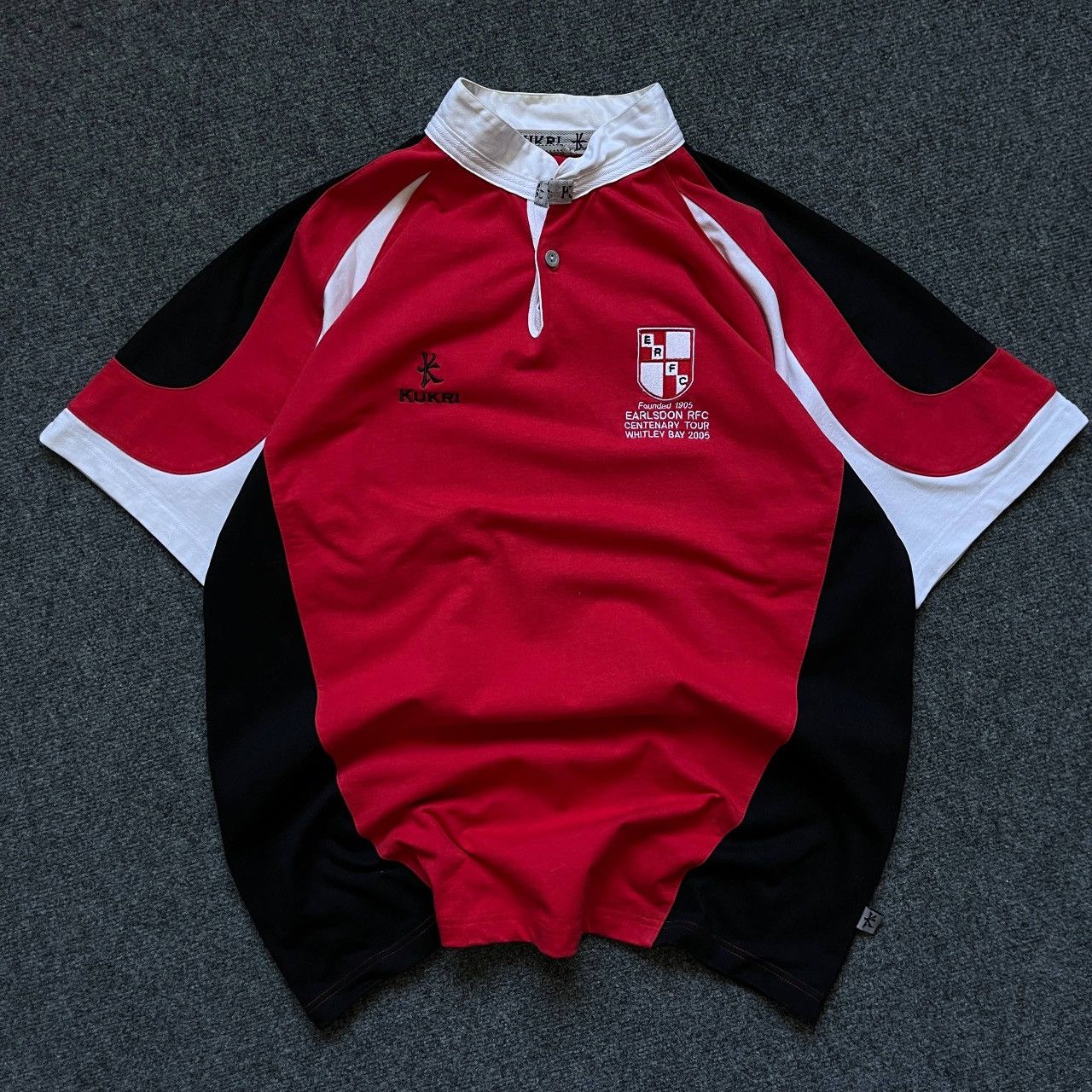 Genetic Manipulation Shinichiro Kuriya VTG Mans Rugby Kukri Earlsdon RFC 2005 Polo Casio xv 00s USA Size US XL / EU 56 / 4 - 3 Thumbnail