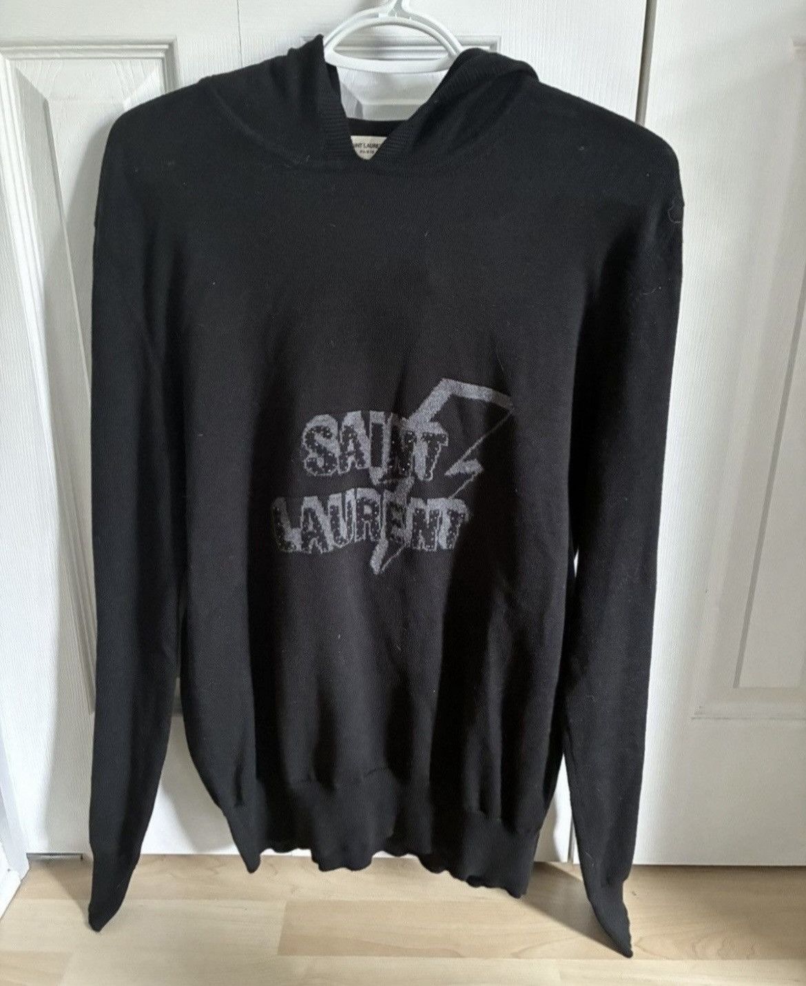 Saint Laurent Studded Logo Hoodie