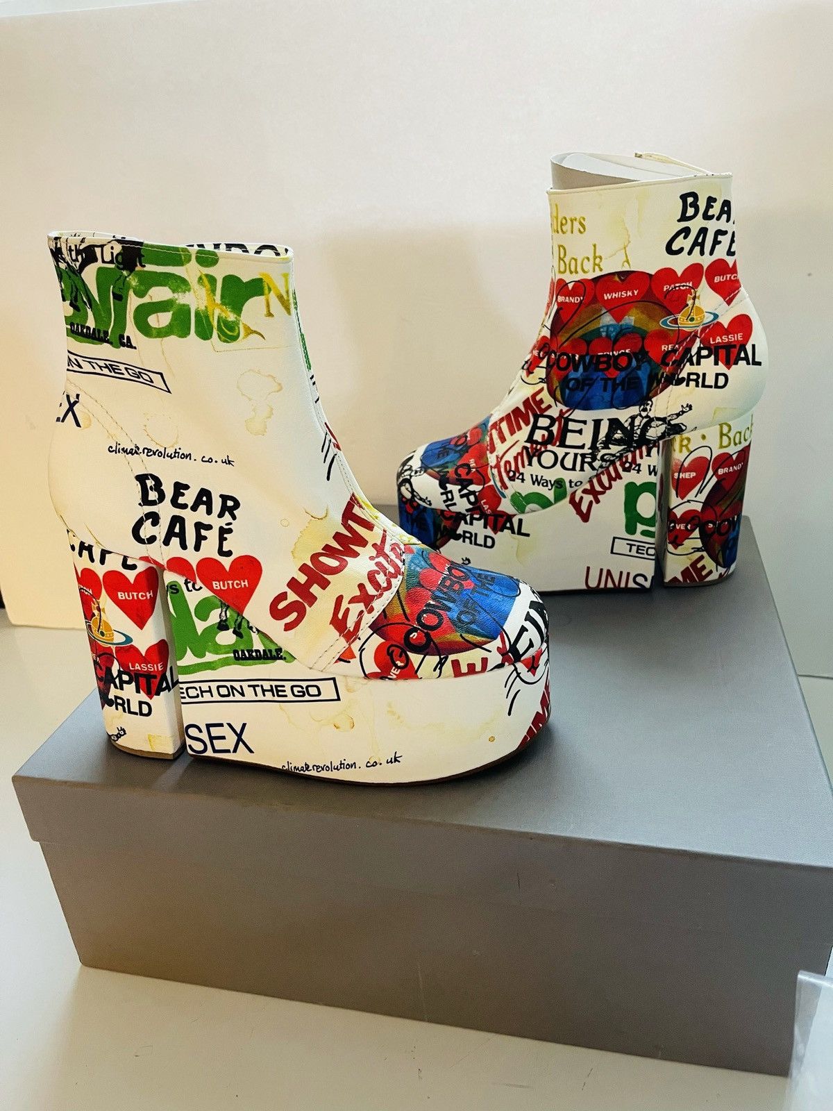 Vivienne Westwood Vivienne Westwood TOWERING HEELS meaningless PRINT IT 37 Size US 7 / IT 37 - 6 Thumbnail