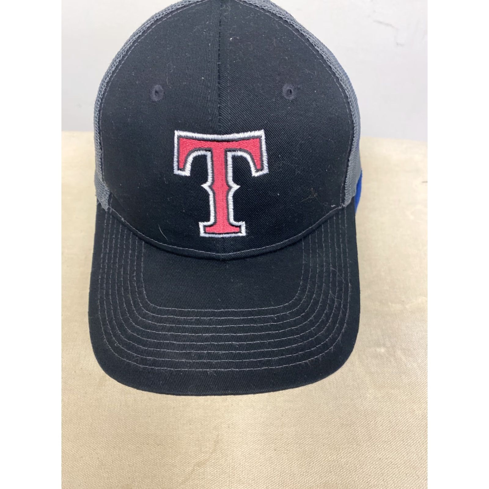 Port Authority Port Authority Texas Rangers Ball Cap Hat Black Pink Adjustable Men Baseball Cap Size ONE SIZE - 7 Thumbnail