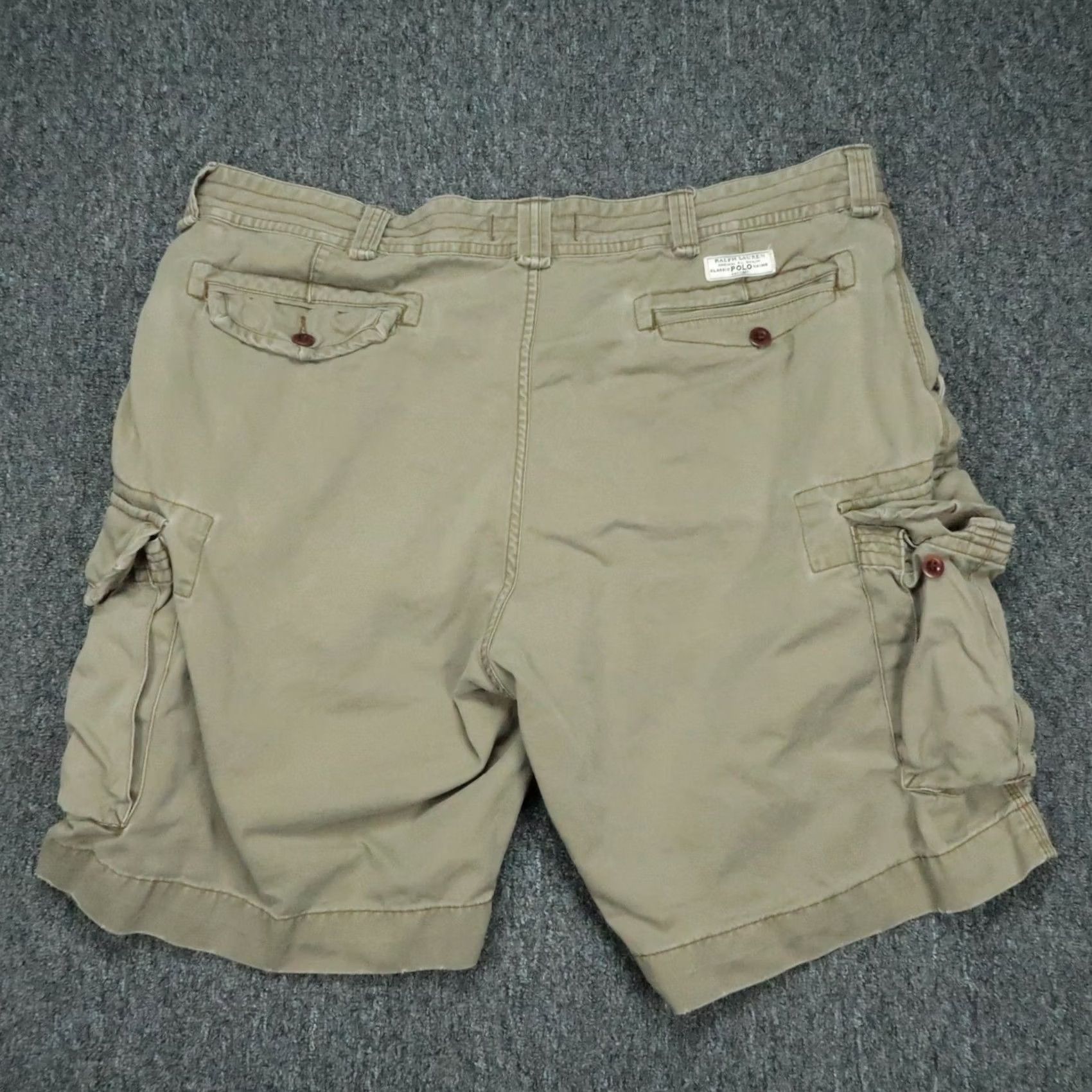 Polo Ralph Lauren VINTAGE Polo Ralph Lauren Shorts Men 42 Green Cargo Classic Fit Military Heavyweight VTG Size US XL / EU 56 / 4 - 4 Thumbnail