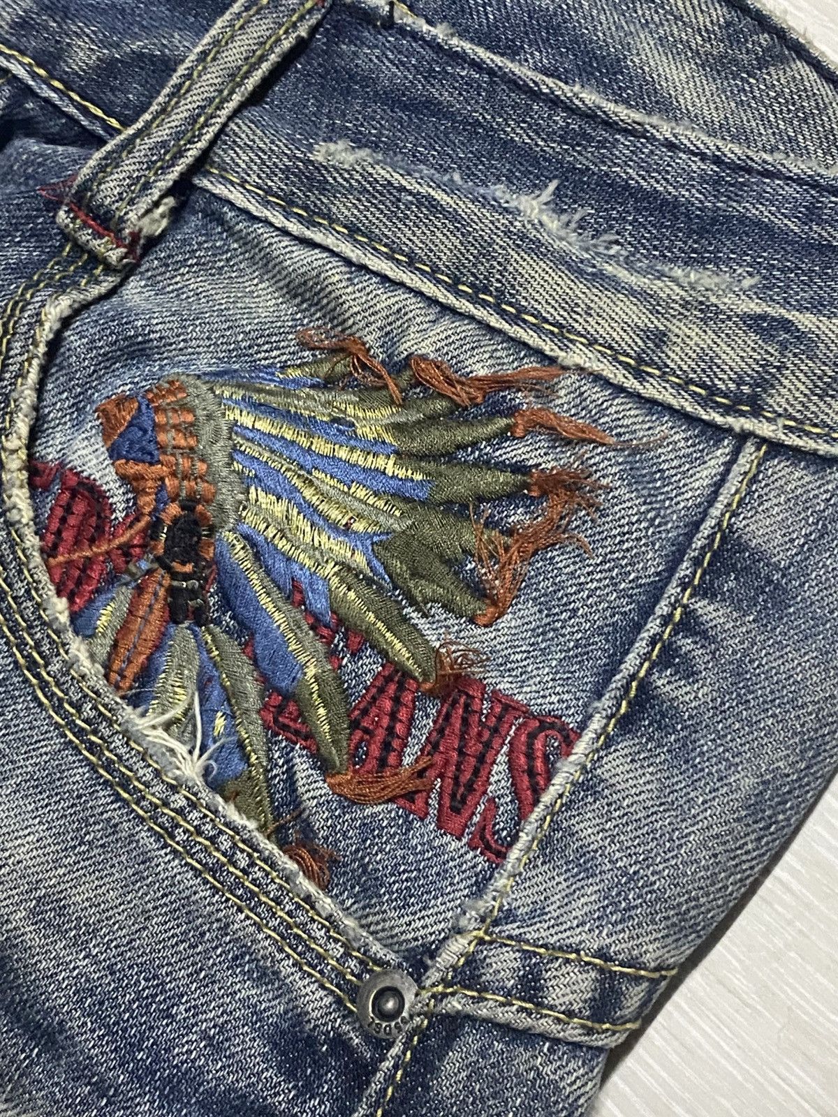 If Six Was Nine 55DSL Grunge Embroidered Logo If Six Was Nine Style Jeans Size US 30 / EU 46 - 12 Thumbnail