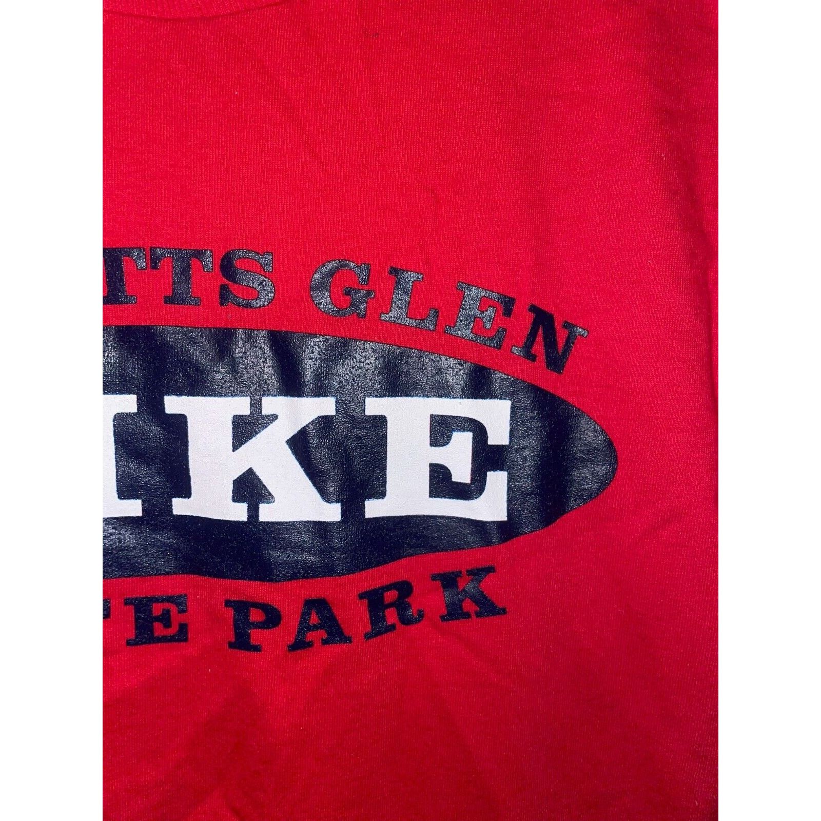 Jerzees Vintage Ricketts Glen State Park Shirt Tee Hike Red VTG 90s Size US L / EU 52-54 / 3 - 4 Thumbnail