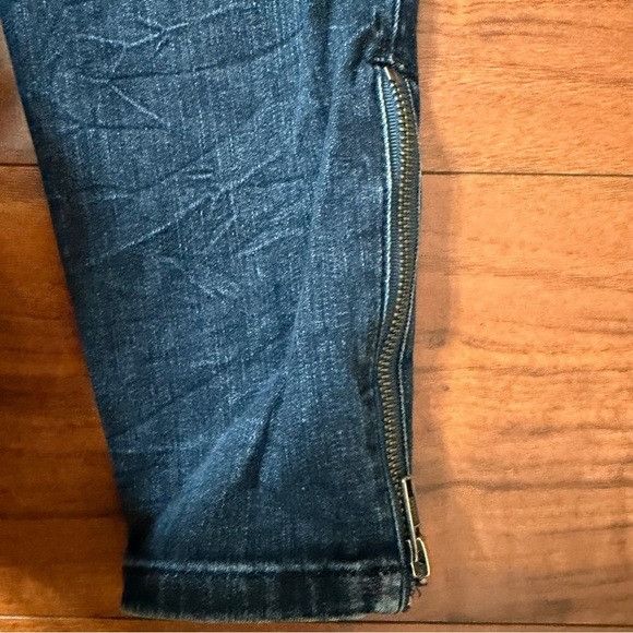 Guess Guess Blue Skinny Jeans with Black Patches Sz 27 Size 27" / US 4 / IT 40 - 10 Thumbnail