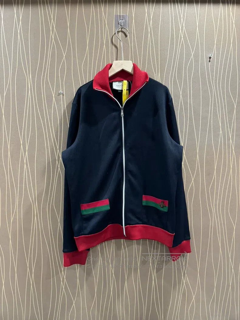 Gucci Gucci Dark blue bee coat Size US M / EU 48-50 / 2 - 1 Thumbnail