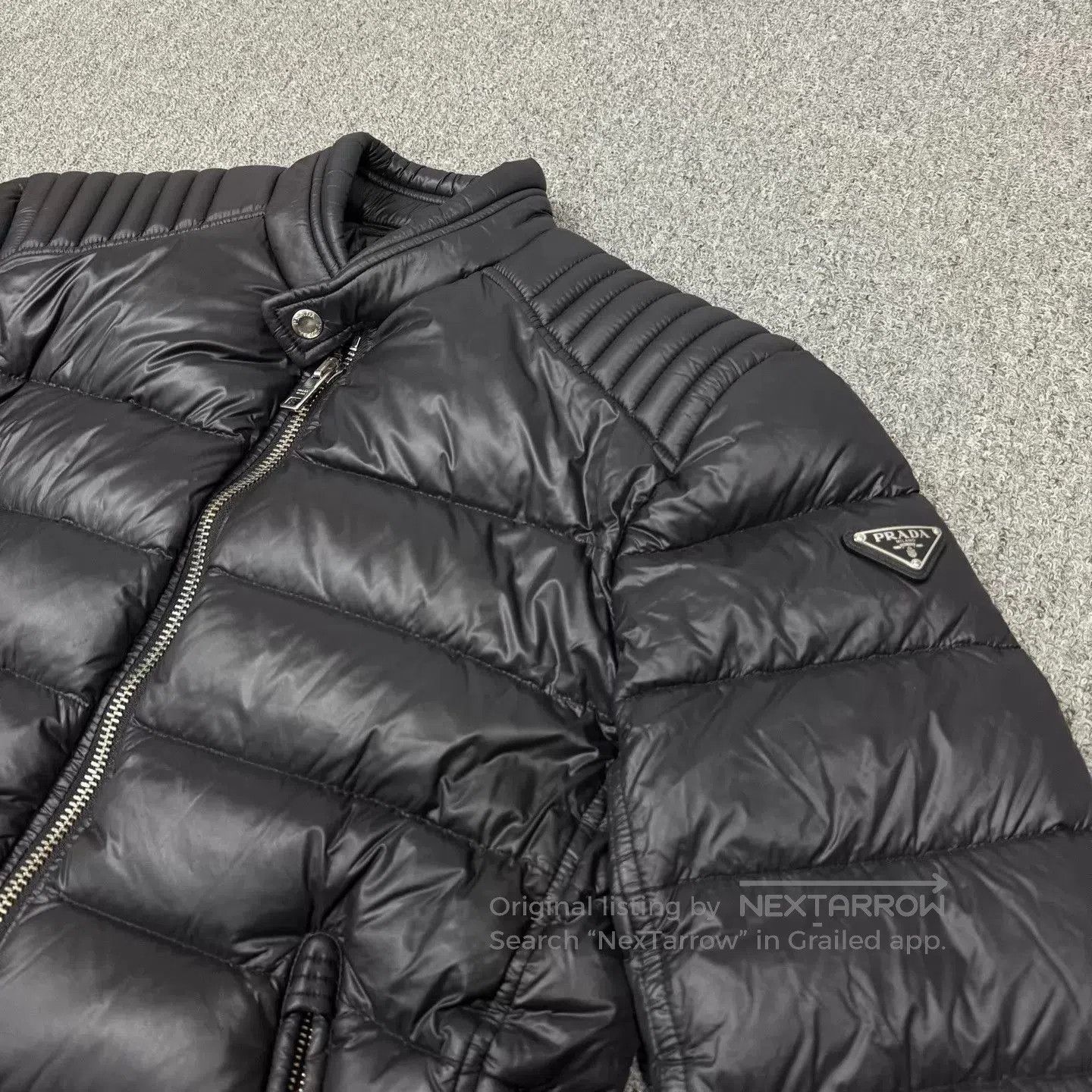 Prada Black Quilted Puffer Jacket Size S. Size US S / EU 44-46 / 1 - 3 Thumbnail