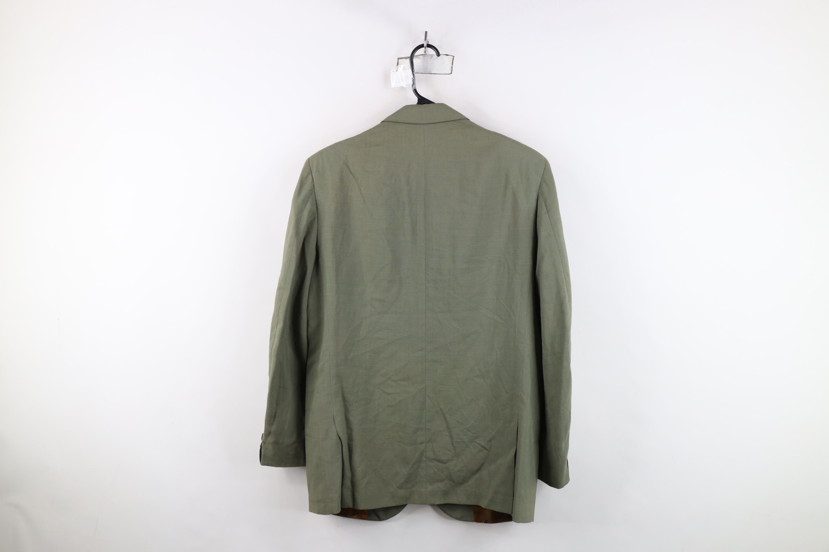 Vintage Vintage 50s Palm Beach 2 Button Suit Jacket Blazer Green USA Size US L / EU 52-54 / 3 - 14 Thumbnail