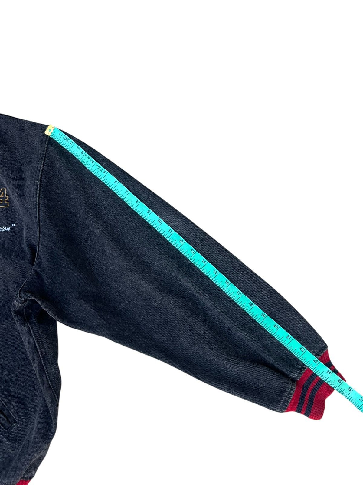 Bugle Boy 80s 90s Bugle Boy Four Play Patina Denim Jacket Bomber Size US XL / EU 56 / 4 - 5 Thumbnail
