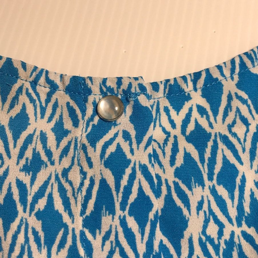Other Willie Smith Vintage Blue Scoop Sleeveless Blouse Women L Size L / US 10 / IT 46 - 4 Thumbnail