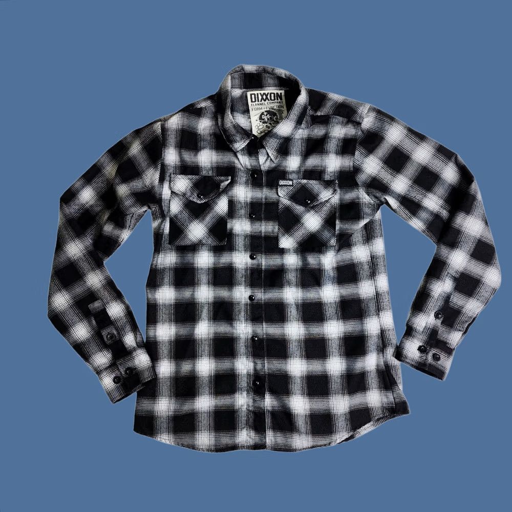 Vintage Dixxon Flannel Shirt Women's Medium Black Pearl Snap Size M / US 6-8 / IT 42-44 - 1 Thumbnail