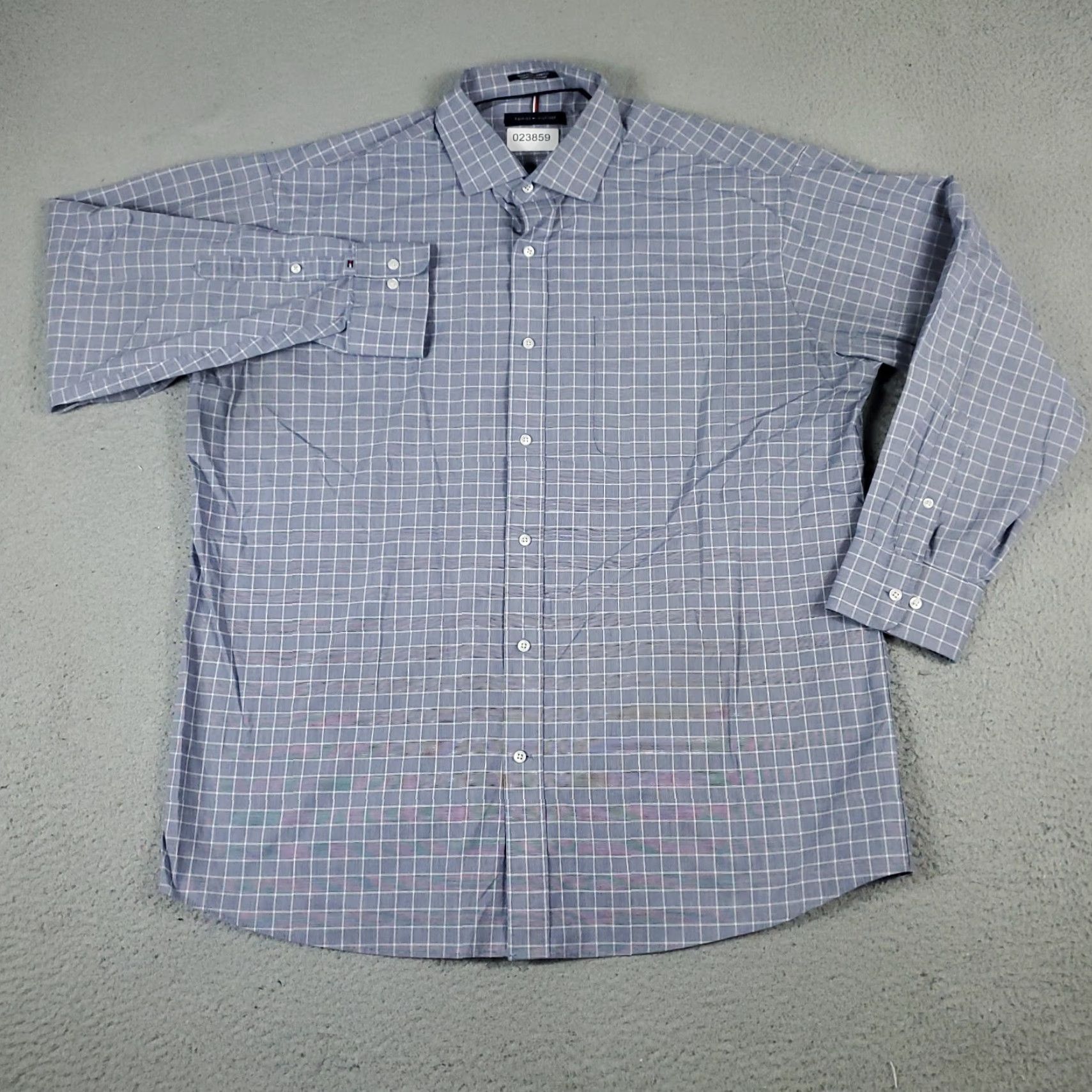 Tommy Hilfiger Tommy Hilfiger Shirt Mens XL Blue Plaid Button-Up Long Sleeve Casual Modern Preppy Workwear Mens XL Blue Plaid Button-Down Shirt Size US XL / EU 56 / 4 - 2 Thumbnail