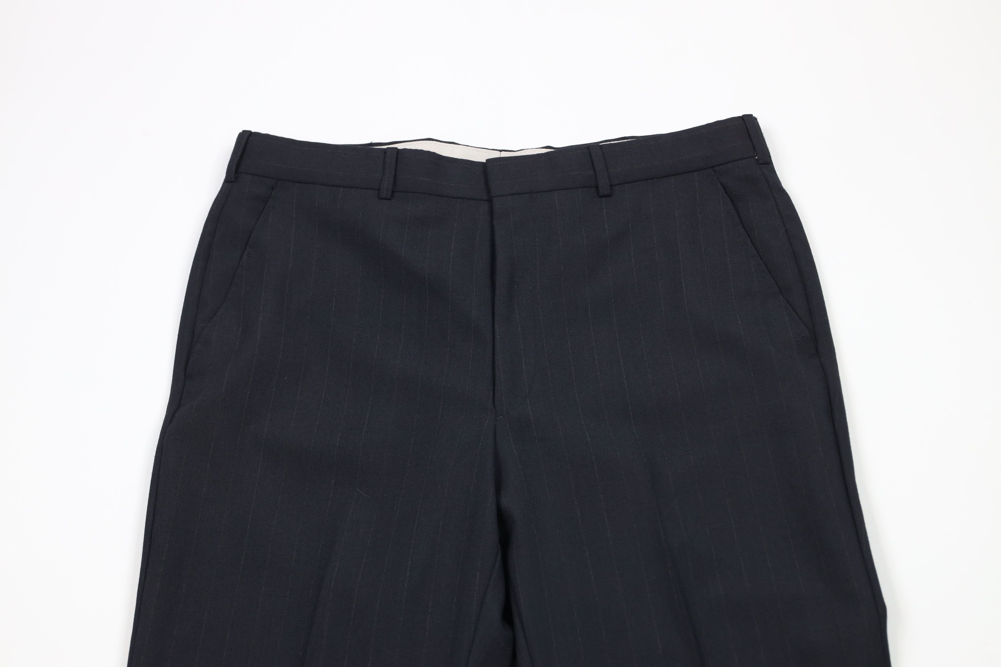 Vintage Vintage 90s Streetwear Pinstriped Wide Leg Chino Pants Size US 34 / EU 50 - 2 Thumbnail