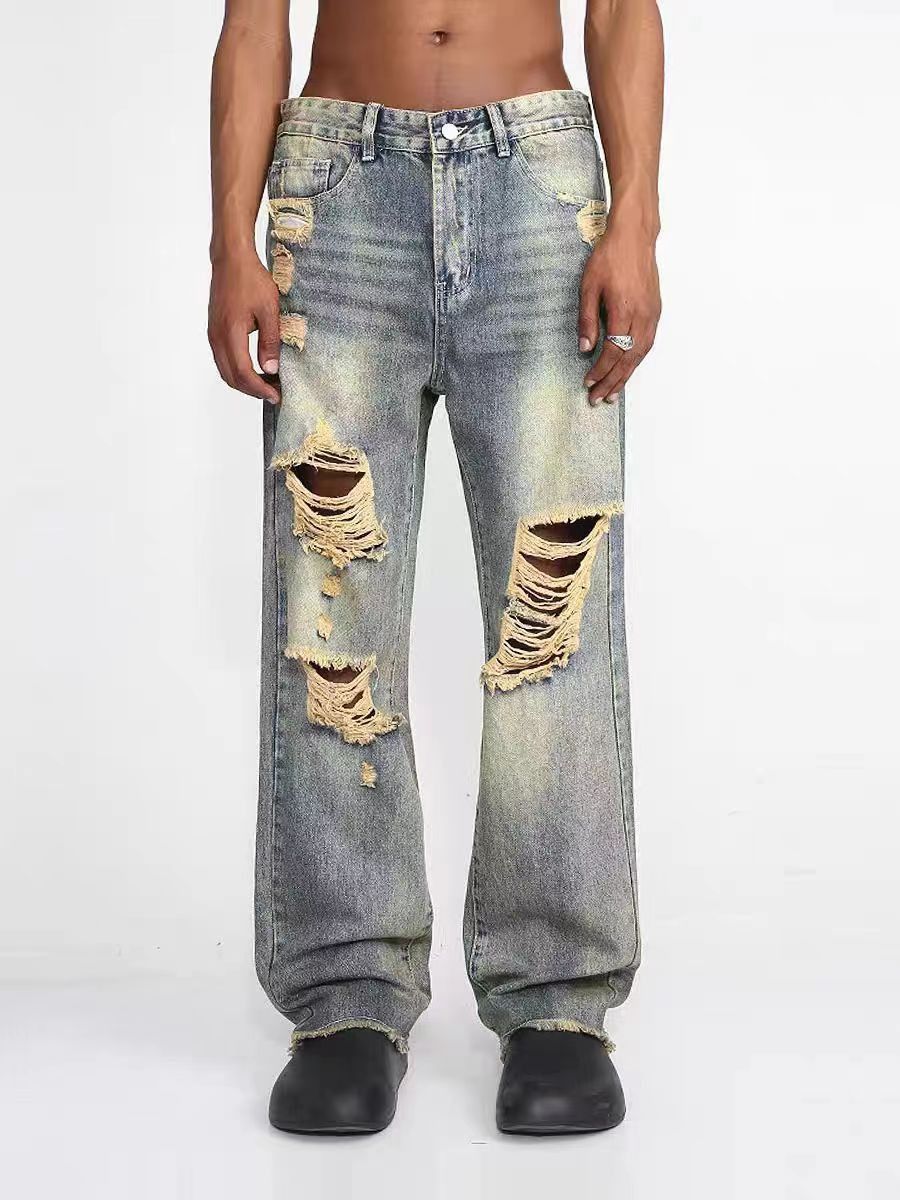Jean × Vintage y2k washed faded loose baggy jeans Size US 28 / EU 44 - 7 Thumbnail