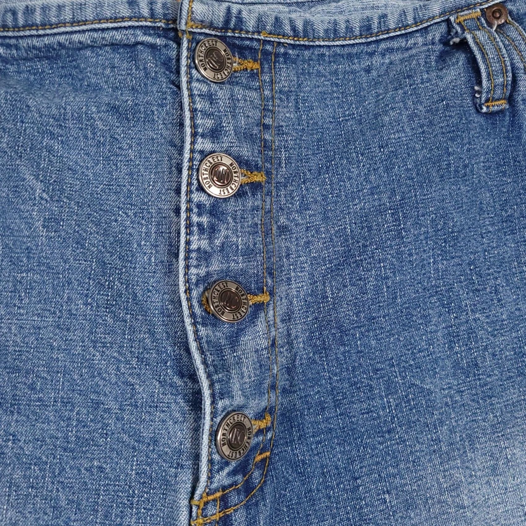 Vintage VINTAGE 90s Jeans Women's 20W Capri Denim NorthCrest Button Fly High Rise Relaxed Size 42" / US 20 - 5 Thumbnail
