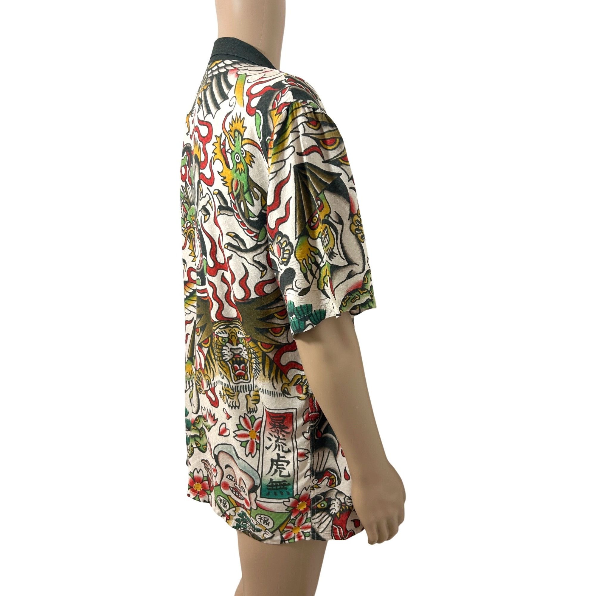 Volcom Yusuke Hamamoto Mens Shirt Graphic Art Short Sleeve X