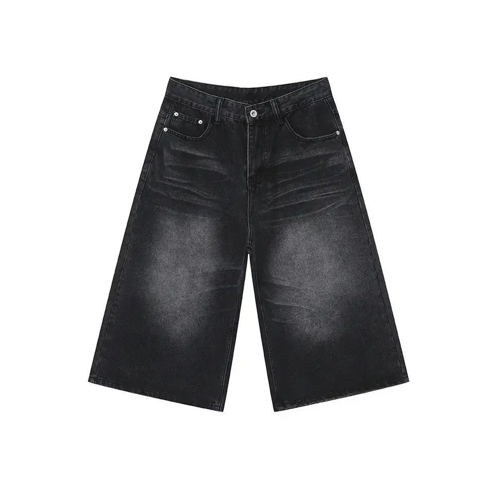 Japanese Brand Retro high street horn wide leg denim shorts Size US 32 / EU 48 - 5 Thumbnail