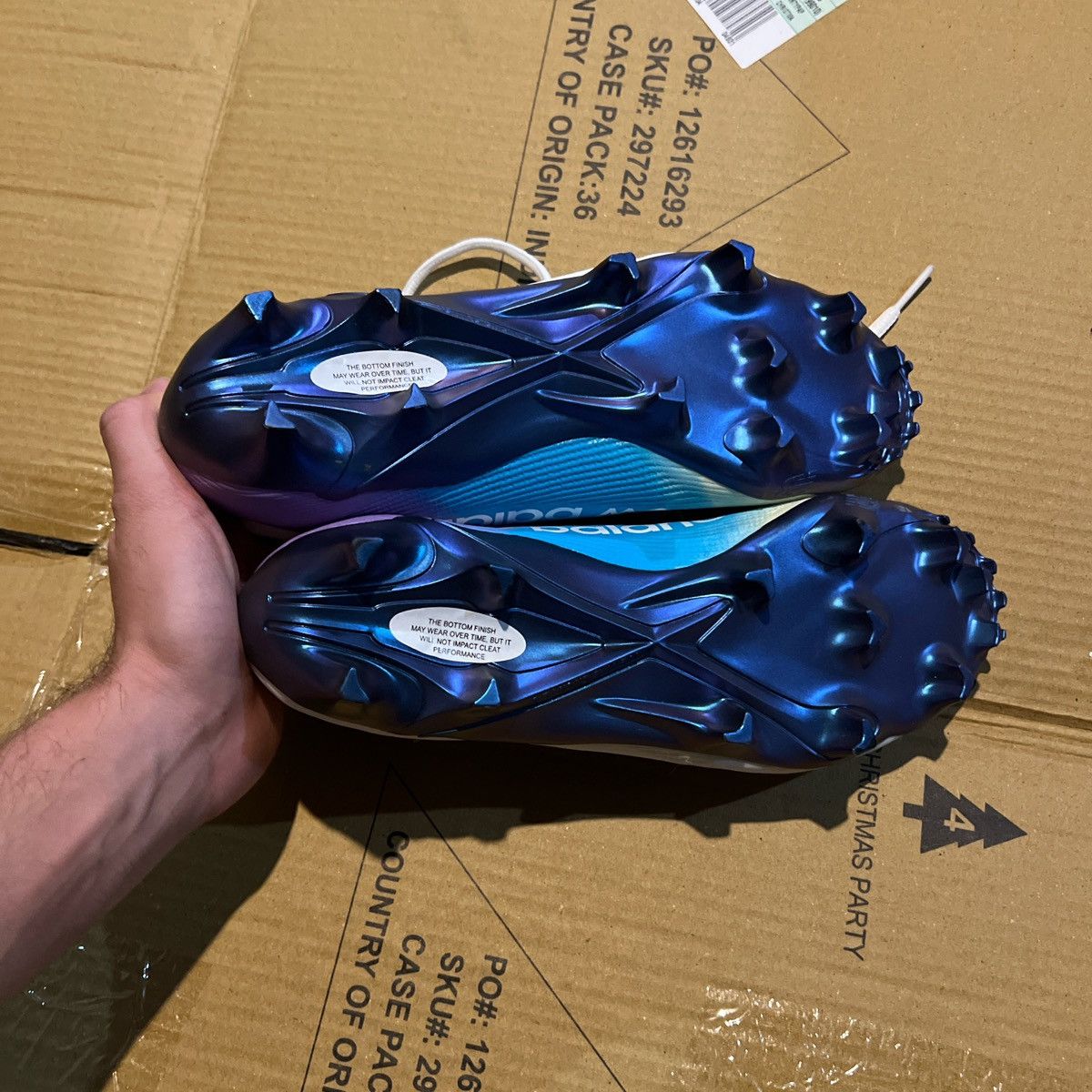 New Balance New Balance BurnX4 Unity of Sport Soccer Cleats Size US 7 / IT 37 - 3 Thumbnail