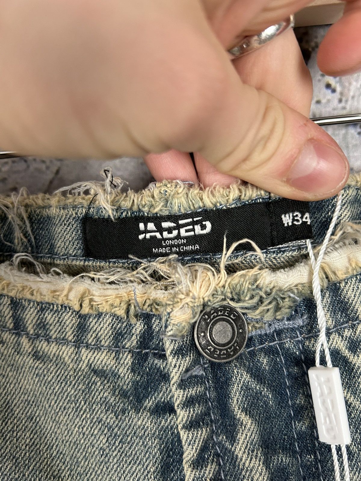 Jaded London Jaded London Extreme Slashed Loose Fit Jeans Denim Hype Y2K Size US 34 / EU 50 - 8 Thumbnail