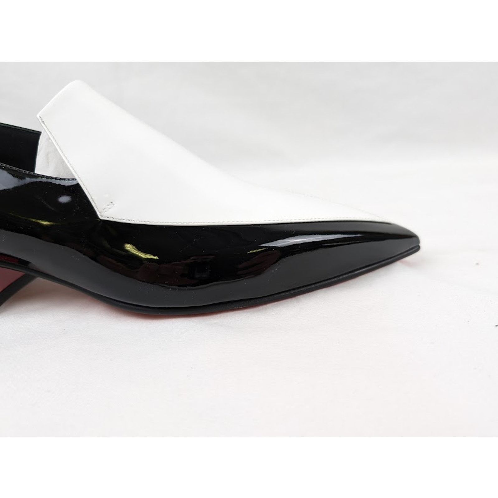 Christian Louboutin o1rshd1 Aiglon 30 Shoes in White / Black Size US 9.5 / EU 42-43 - 2 Thumbnail