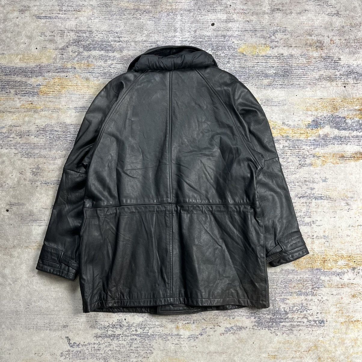 Boneville Vintage Boneville Navy Arctic multi pocket leather jacket Size US M / EU 48-50 / 2 - 3 Thumbnail