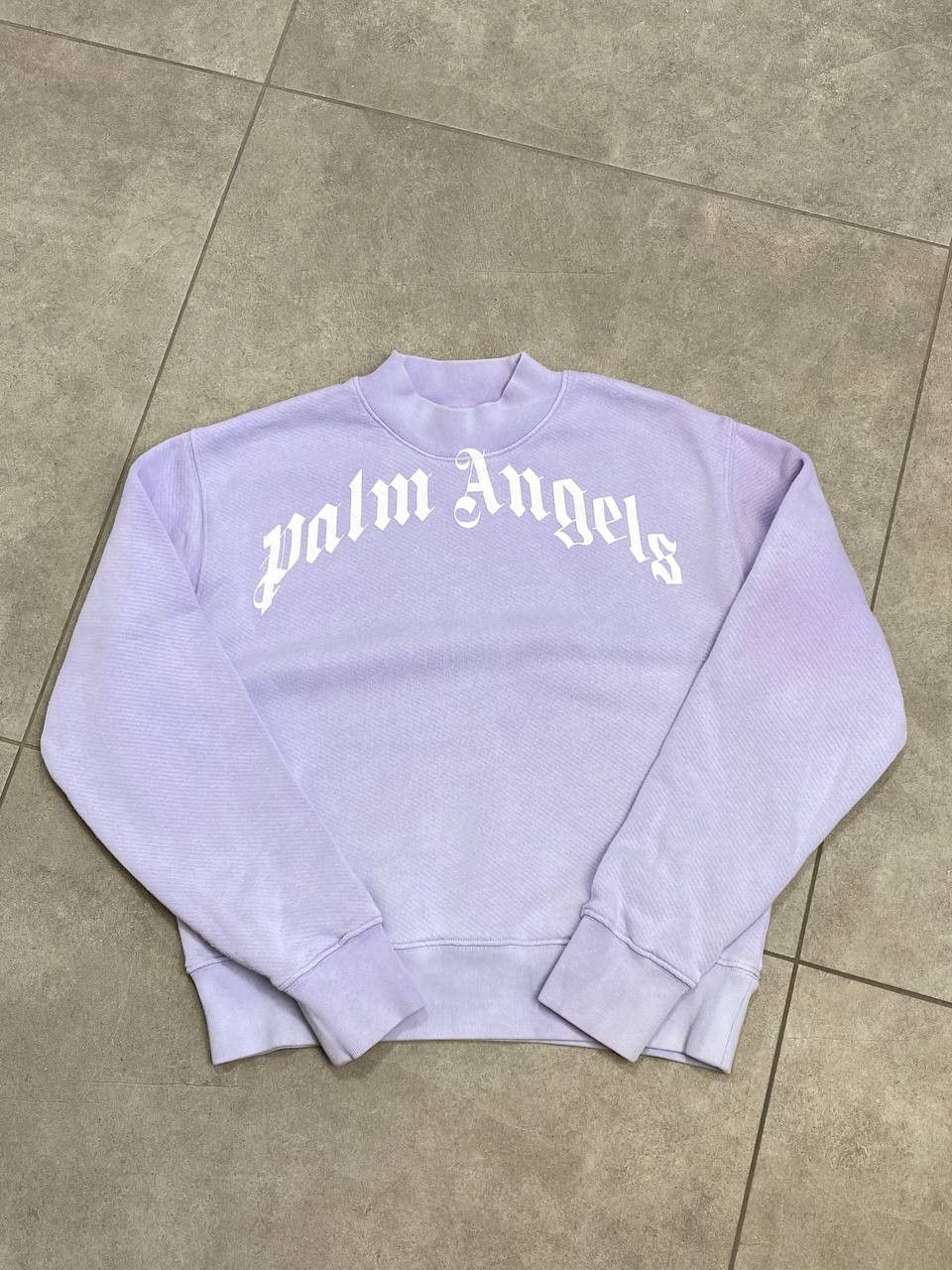Palm Angels Palm Angels Curved Big Logo Purple Sweatshirt Size L / US 10 / IT 46 - 3 Thumbnail