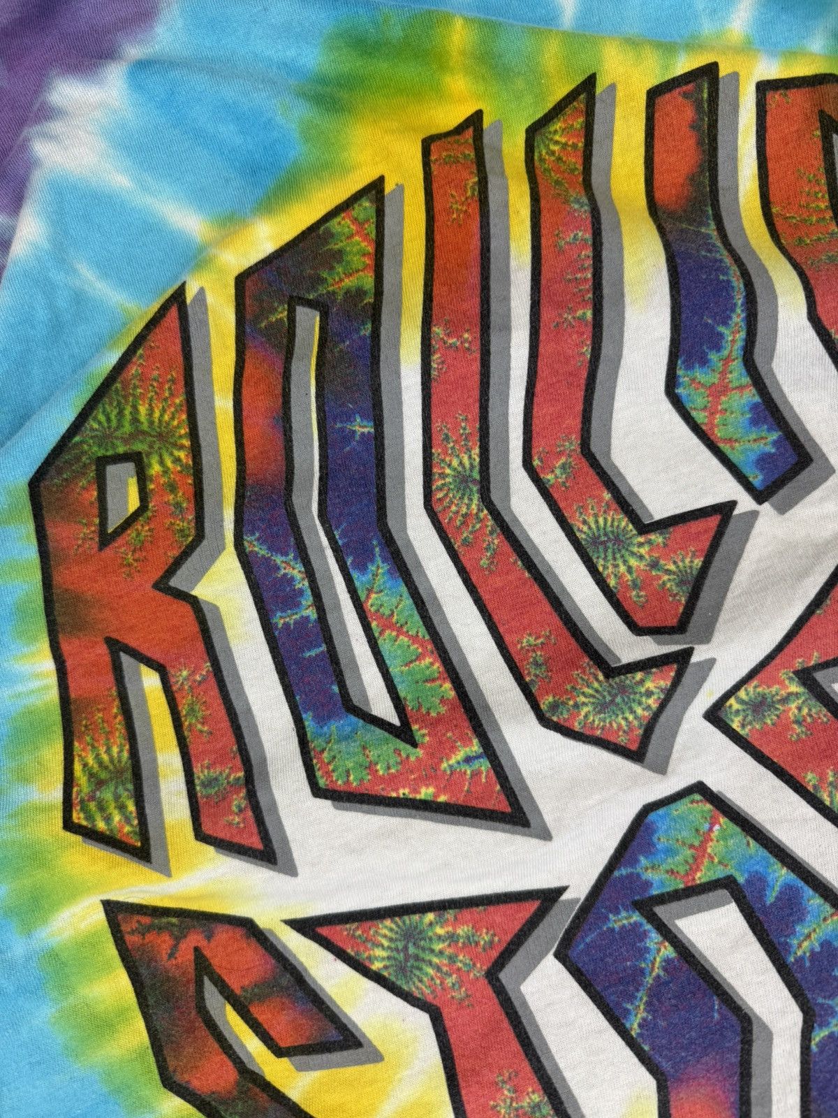 Band Tees × Vintage Vintage 1994 The Rolling Stones tongue rainbow tie dye tee Size US XL / EU 56 / 4 - 12 Thumbnail