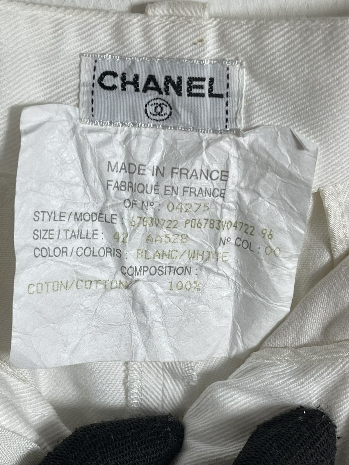 Chanel Vintage Chanel white pants Size 30" / US 8 / IT 44 - 8 Thumbnail
