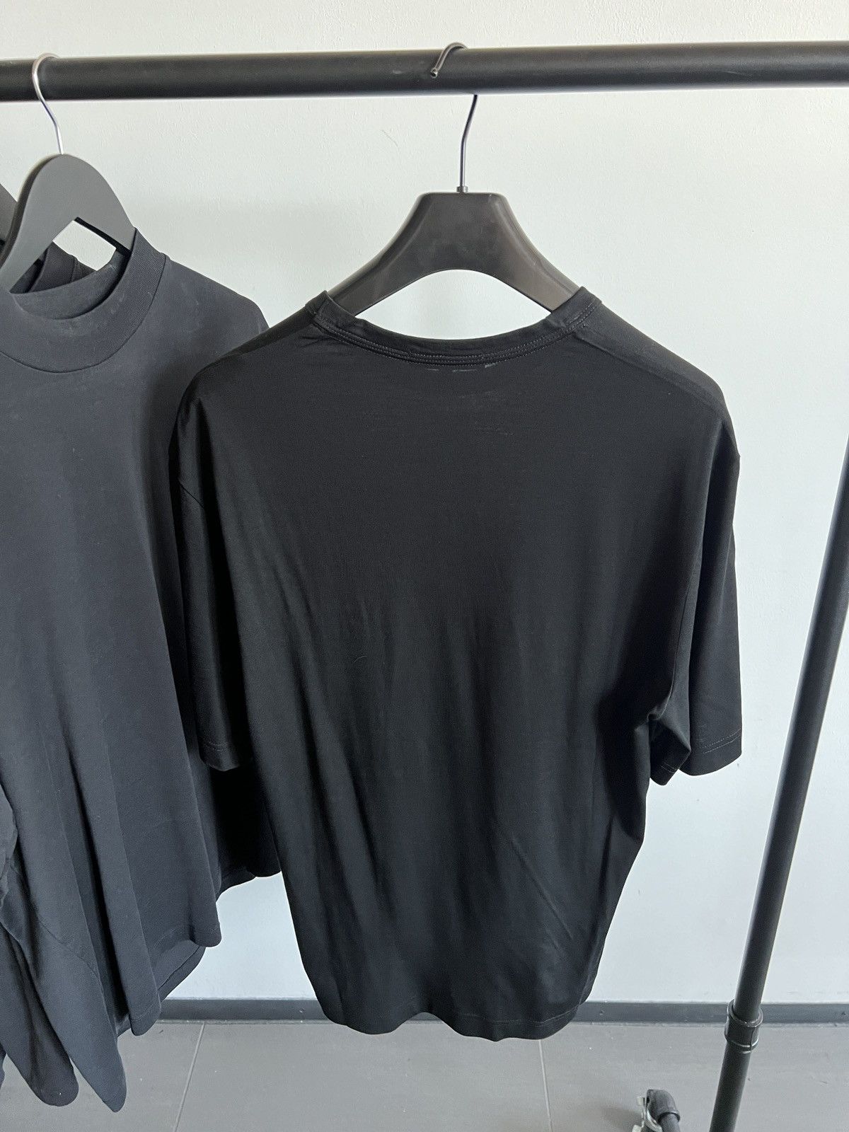 Ermenegildo Zegna Mainline 100% Wool Blank Black Tee Size US M / EU 48-50 / 2 - 6 Thumbnail