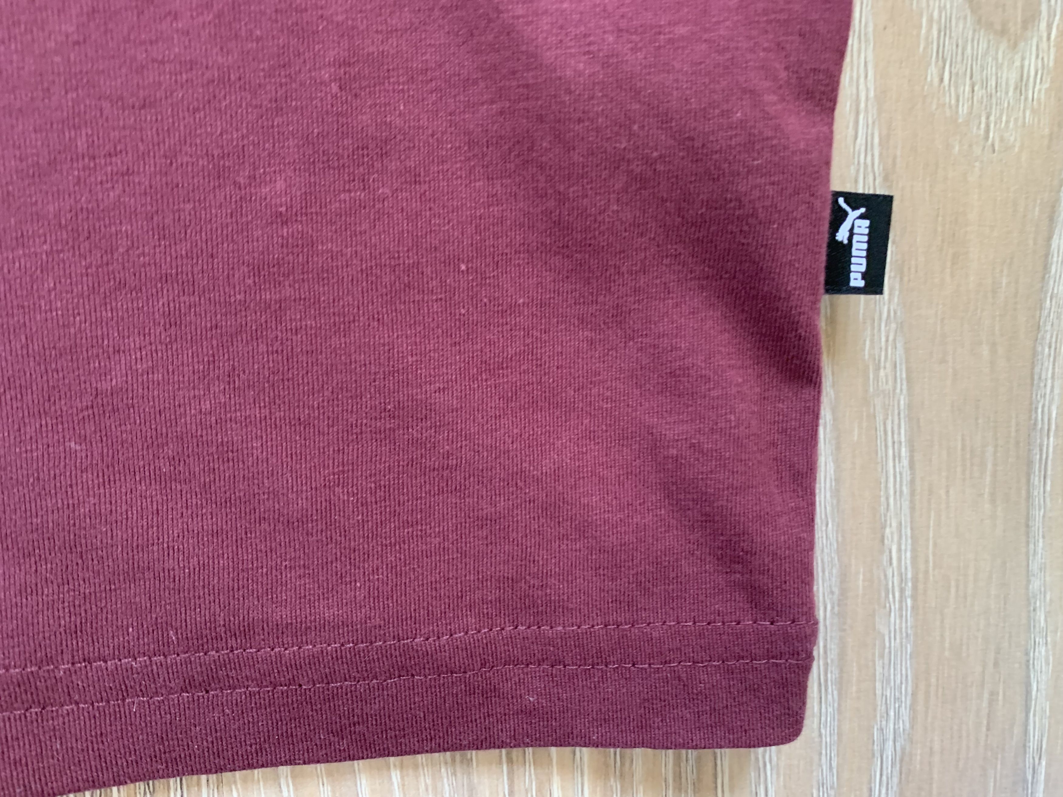 Puma Puma Burgundy Cotton T Shirt 2023 Size US L / EU 52-54 / 3 - 5 Thumbnail