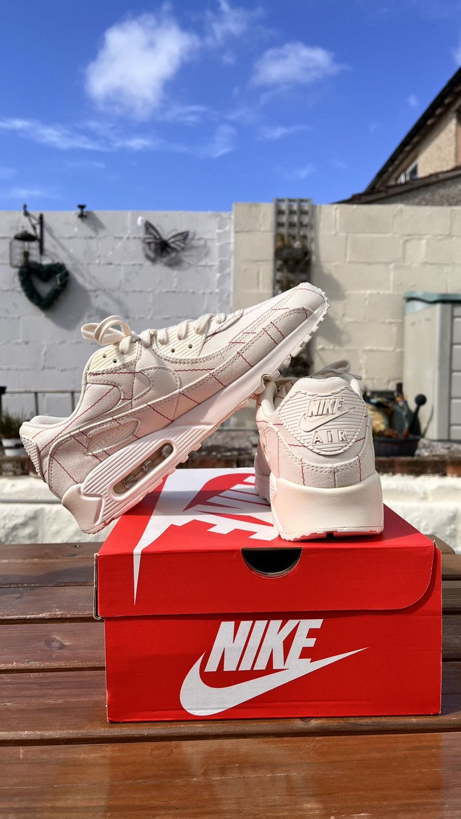 Nike NIKE AIR MAX 90 PINSTRIPE-NATURAL CHILLI Size US 10.5 / EU 43-44 - 9 Thumbnail