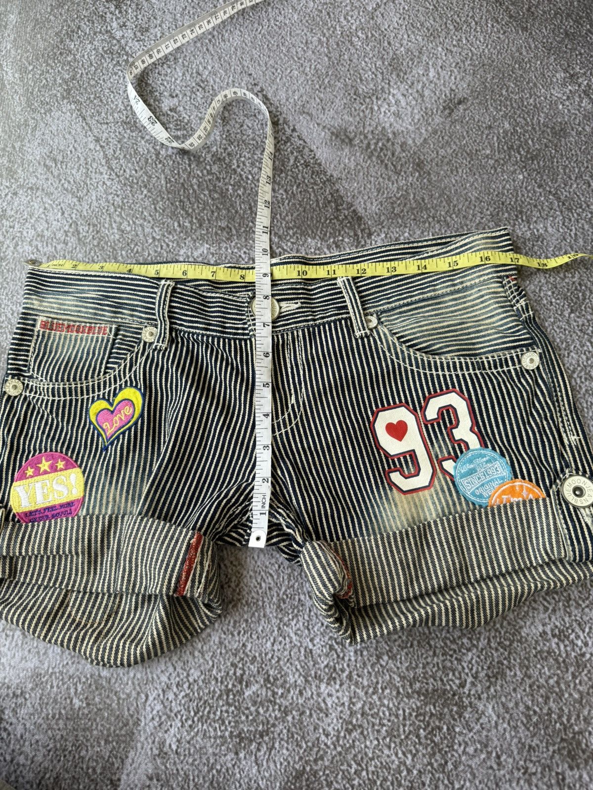 Other Blue Moon Blue Short Stripe Patch Ifsixwasnine Styled Size 32" / US 10 / IT 46 - 11 Thumbnail