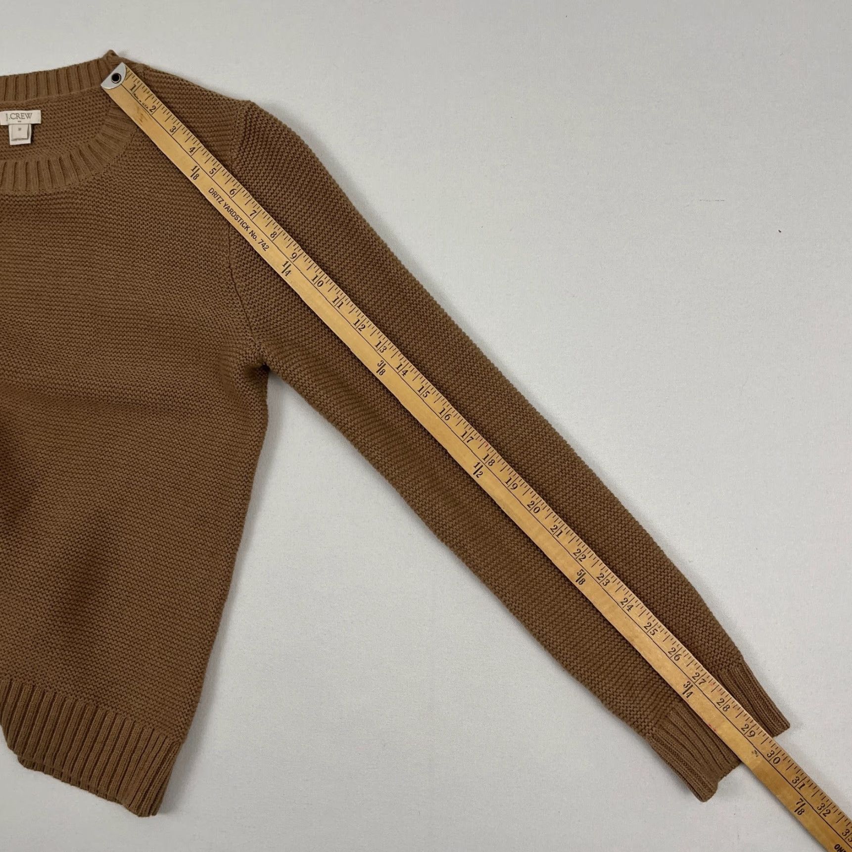 J.Crew J.CREW Sweater Women M Brown Knit Merino Wool Blend Crewneck Pullover Casual Knitwear Crew Neck Size M Brown Women Luxury Pullover 90s Classic Size M / US 6-8 / IT 42-44 - 6 Thumbnail