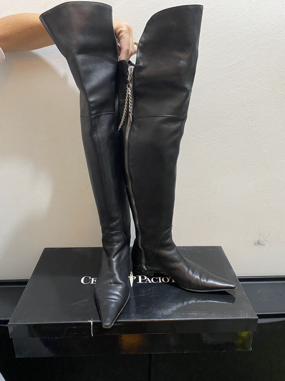 Paciotti CESARE PACIOTTI LEATHER BOOTS Size US 7 / IT 37 - 2 Thumbnail