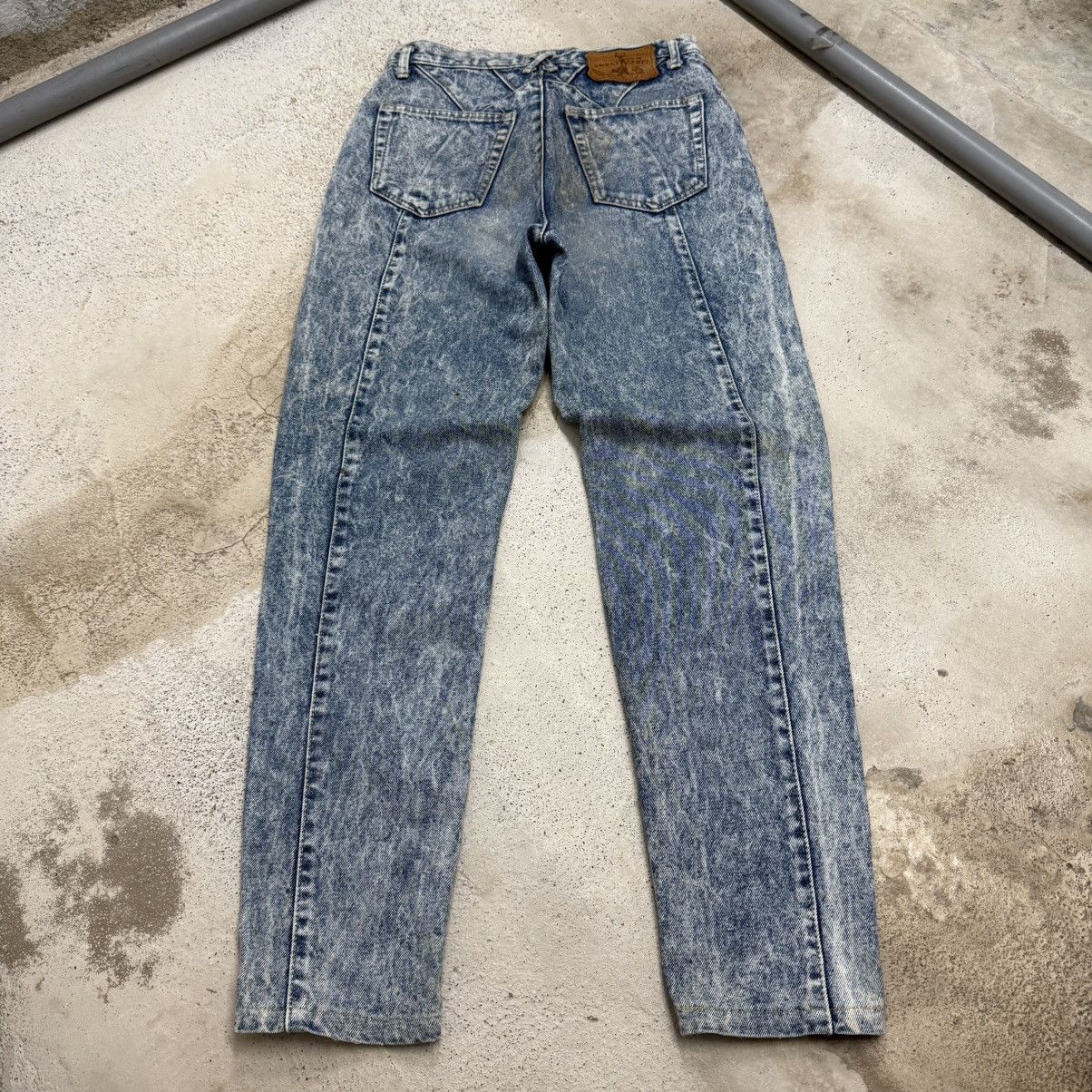 Japanese Brand Vintage High Waist Sweet Camel Bleached Design Denim Pants Size 26" / US 2 / IT 38 - 2 Thumbnail